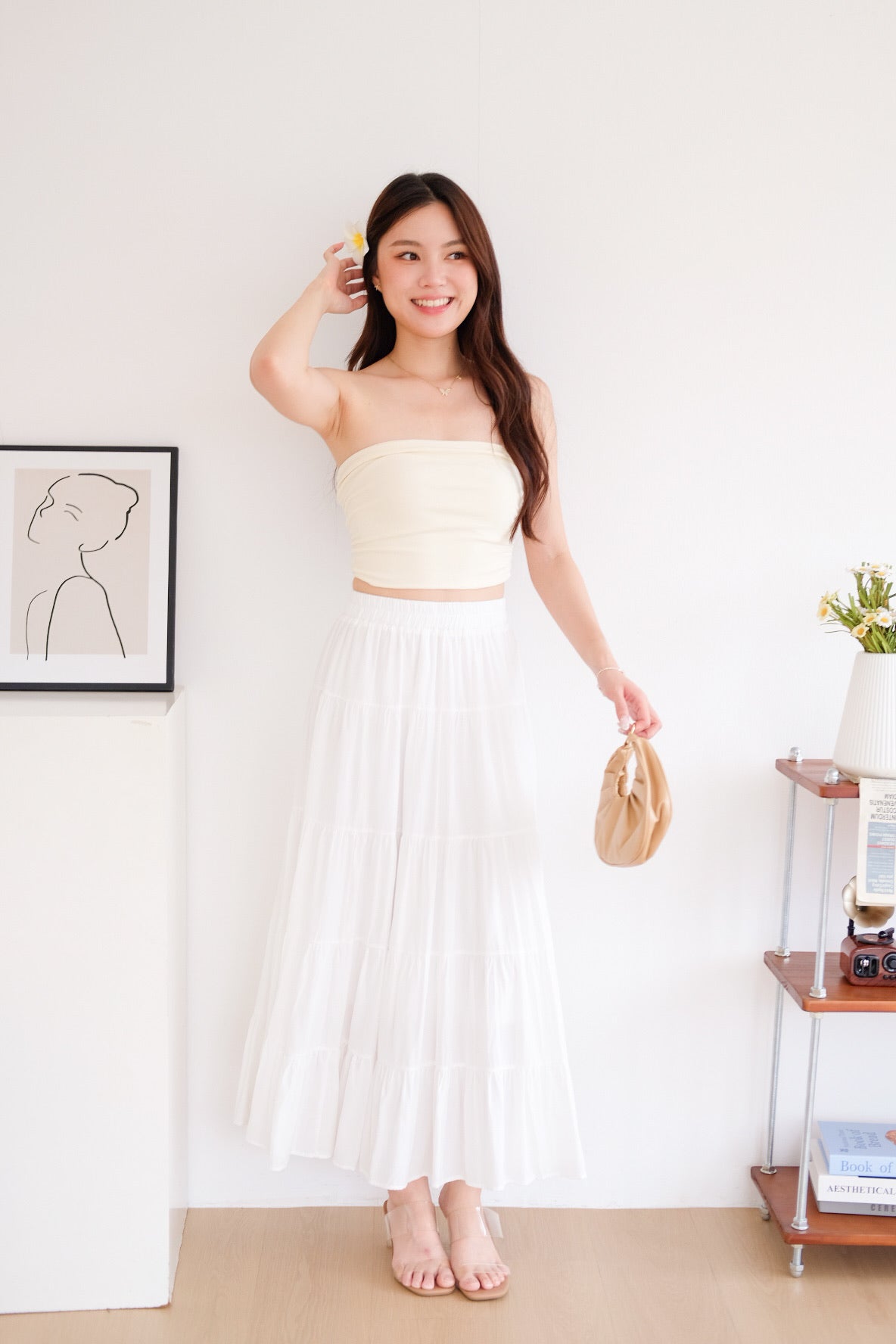 Obsession Tube Crop Top (Light Yellow)
