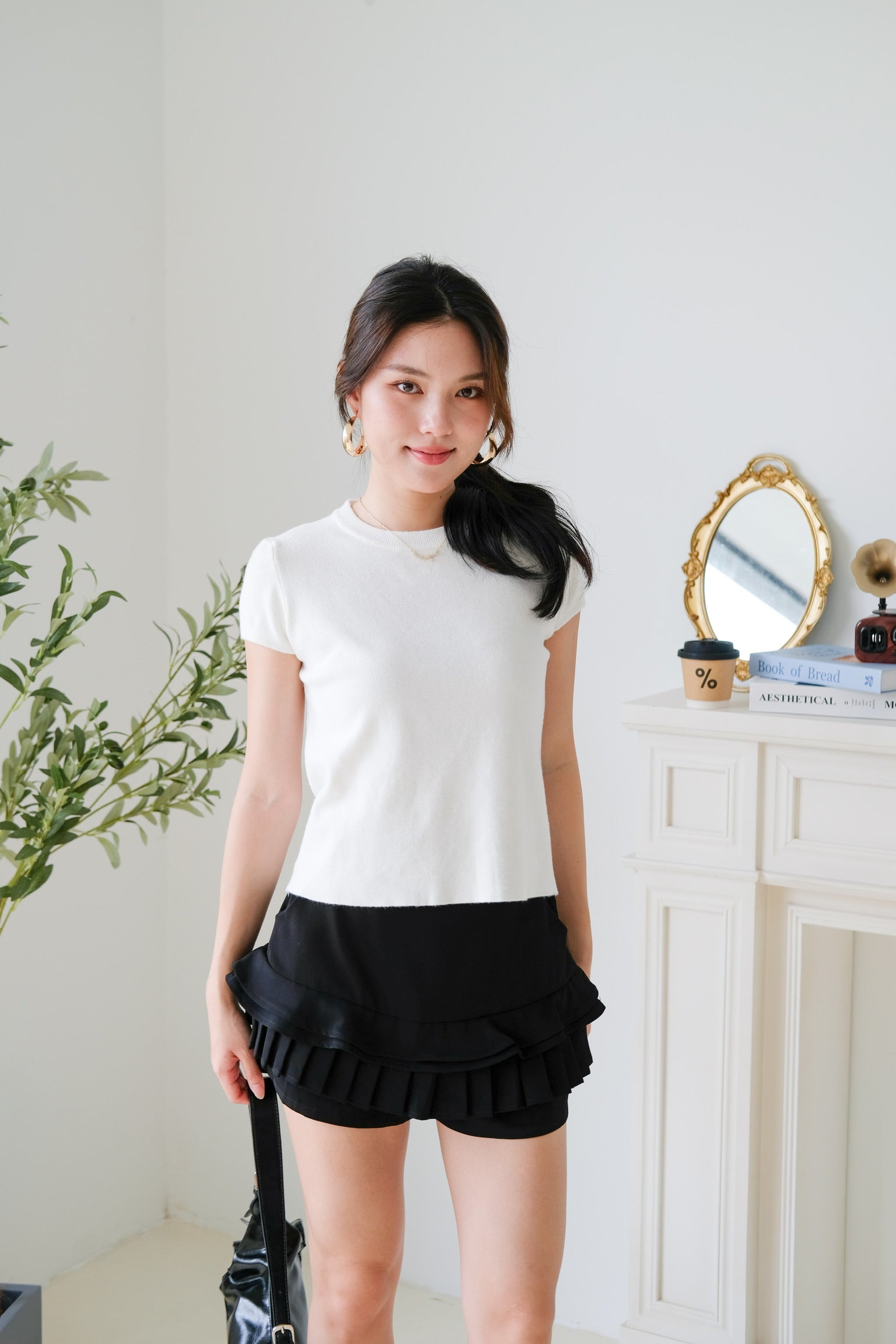 Asa Classic Crew Neck Tee (White)
