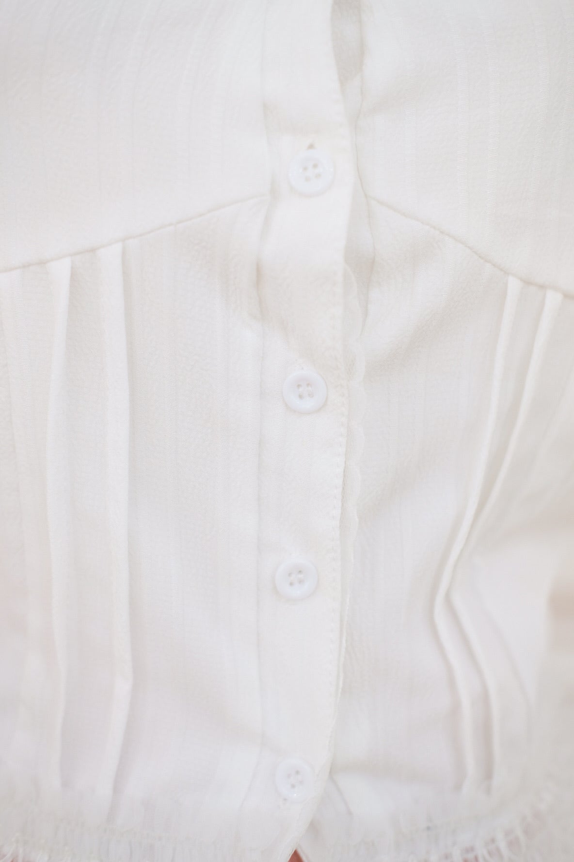 White Halter Ribbon Lace Top