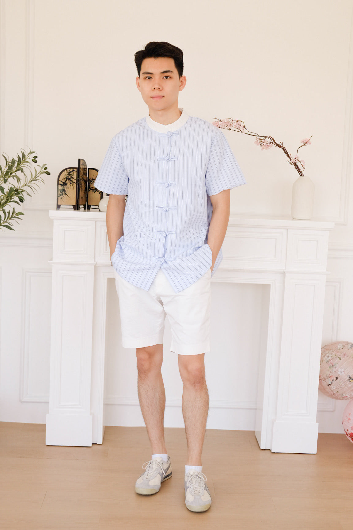 Jon Striped Samfu (Blue)