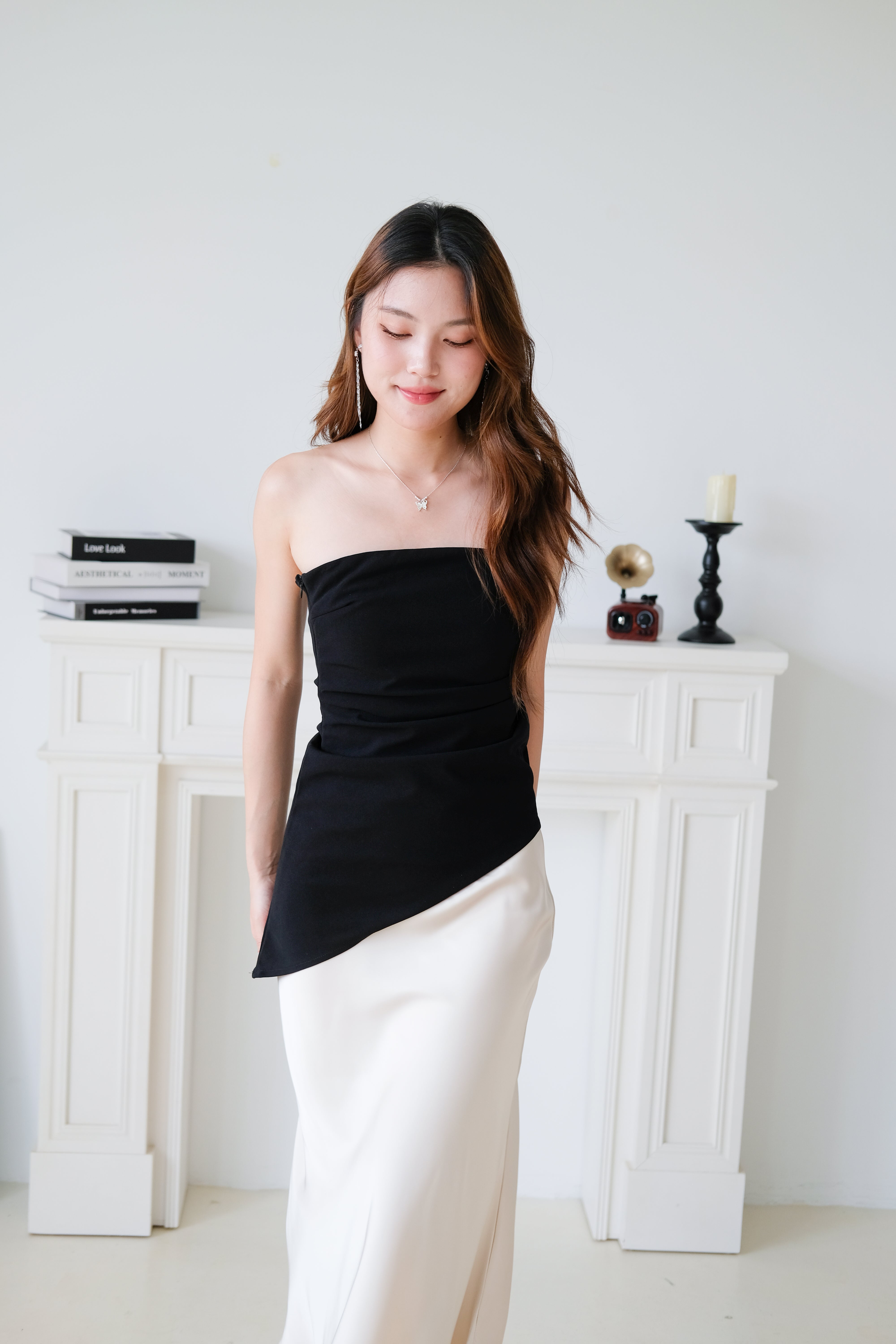 Power Hour Asymmetrical Tube Top (Black)