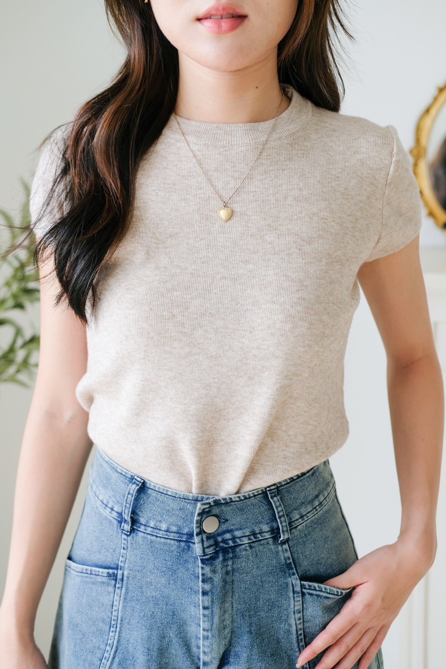 Asa Classic Crew Neck Tee (Oat)