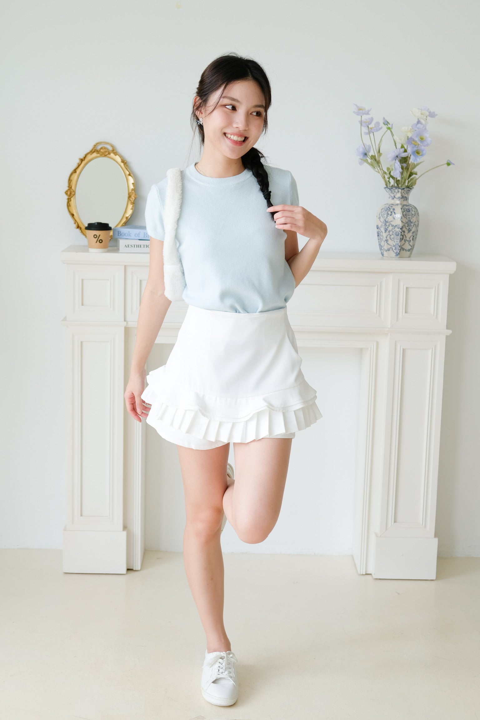 Asa Classic Crew Neck Tee (Light Blue)