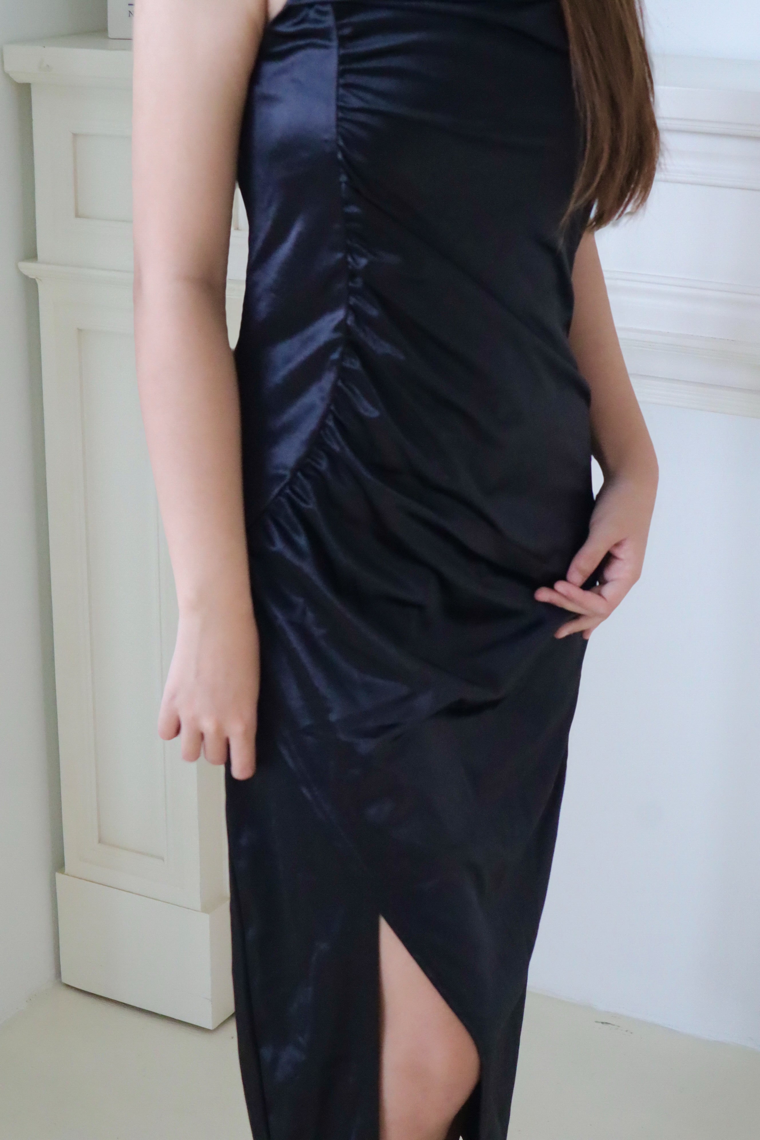 Black Strap Maxi Dress