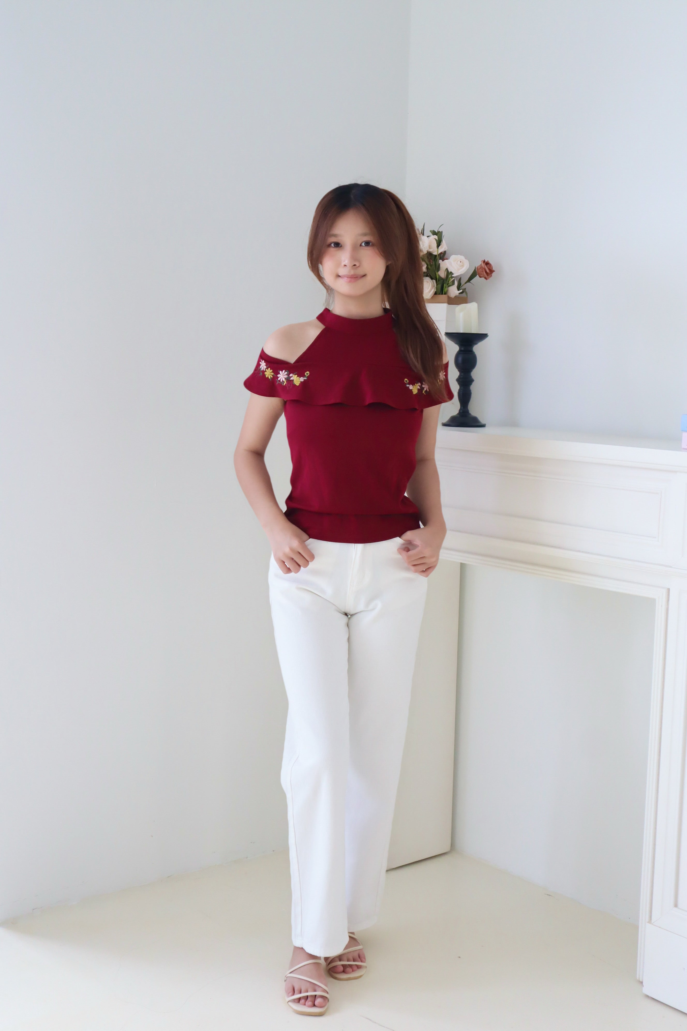 White Denim Pants