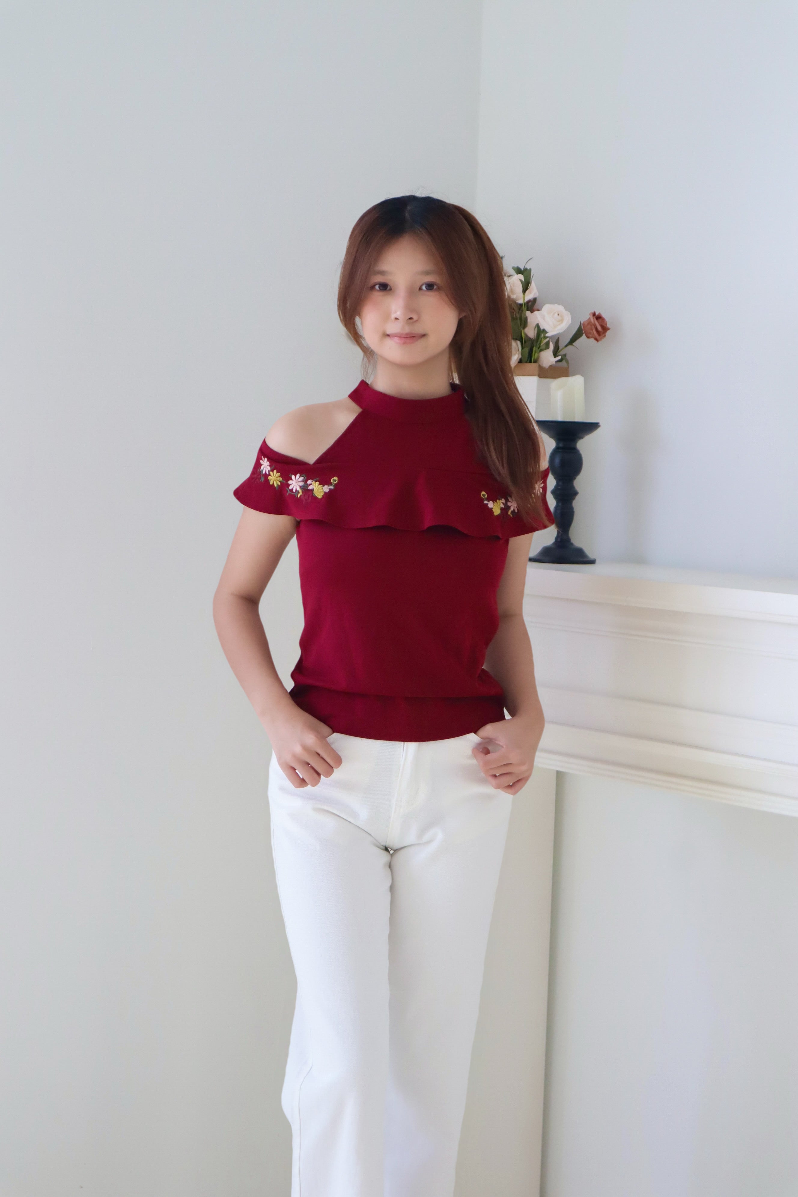 White Denim Pants