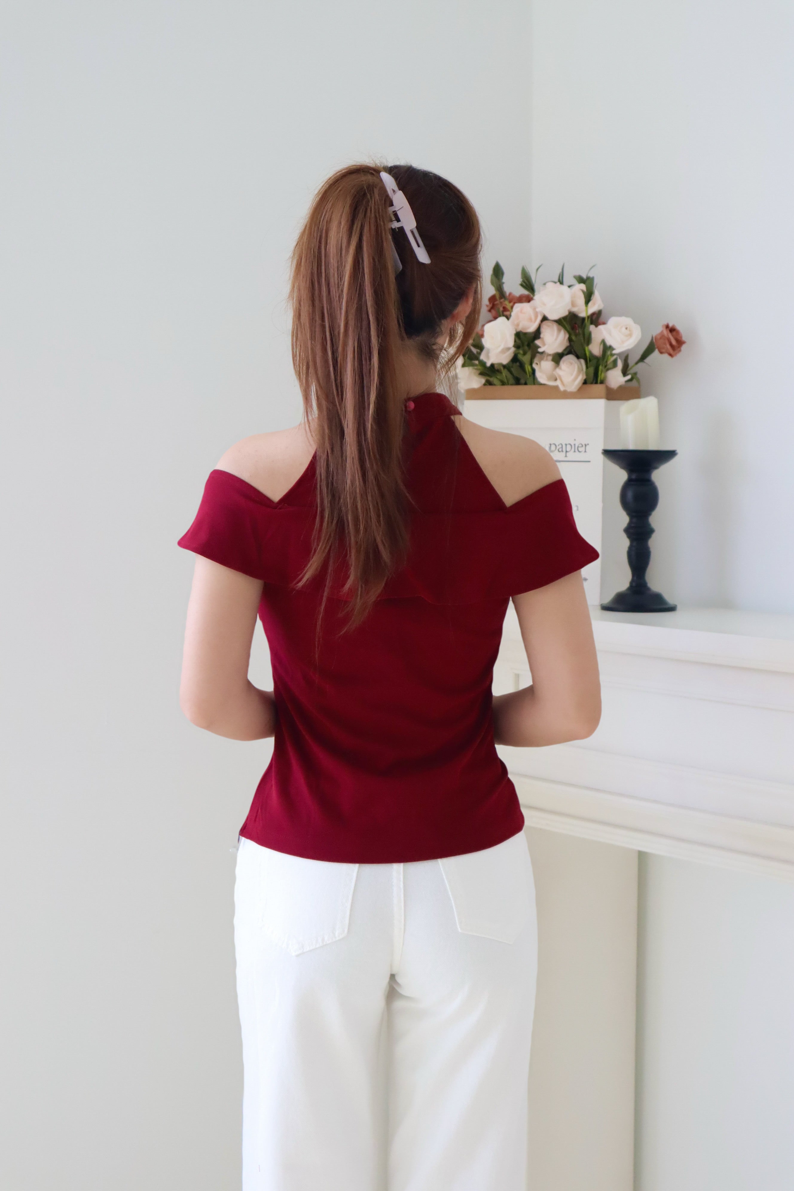 White Denim Pants