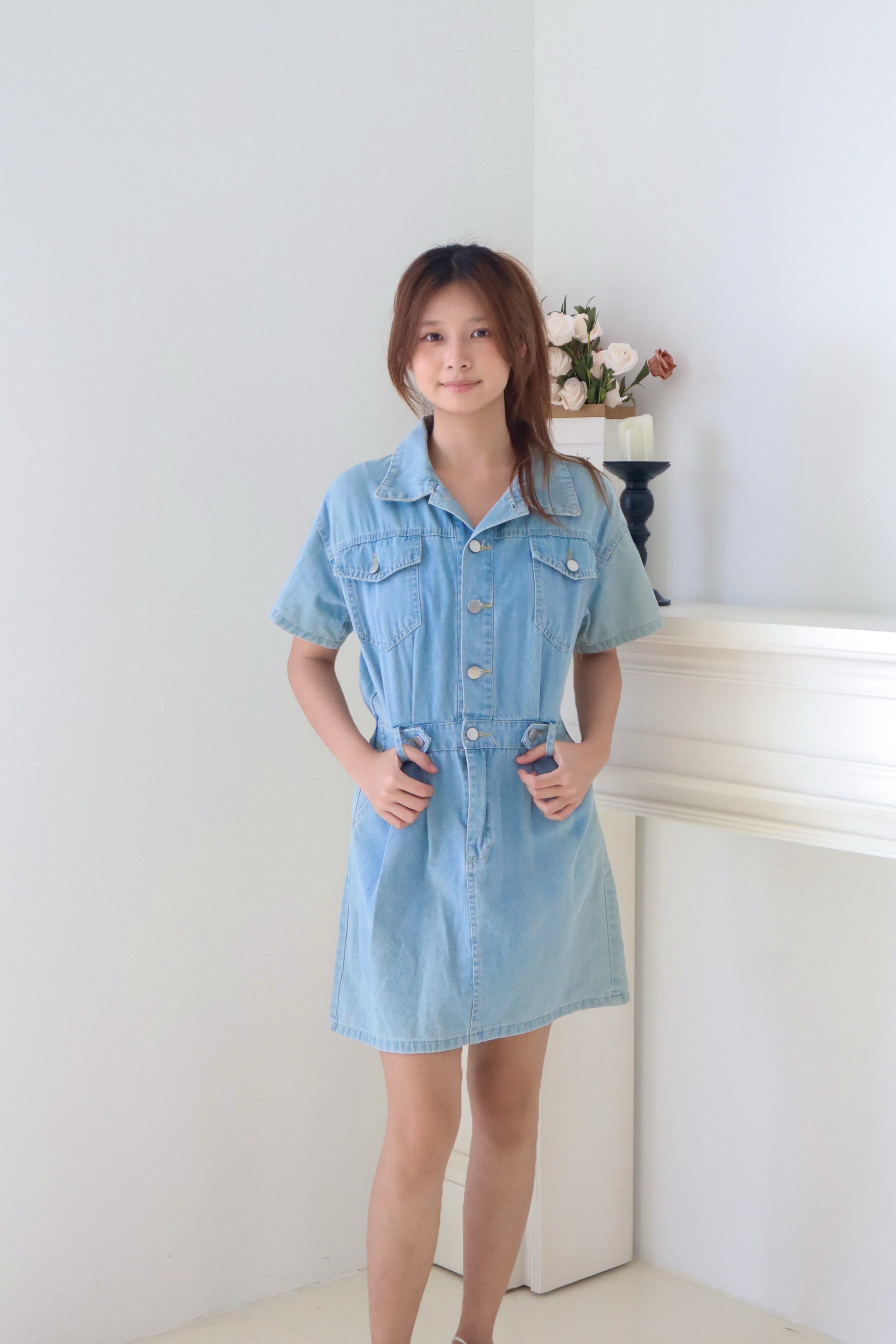 Light Blue Denim Dress