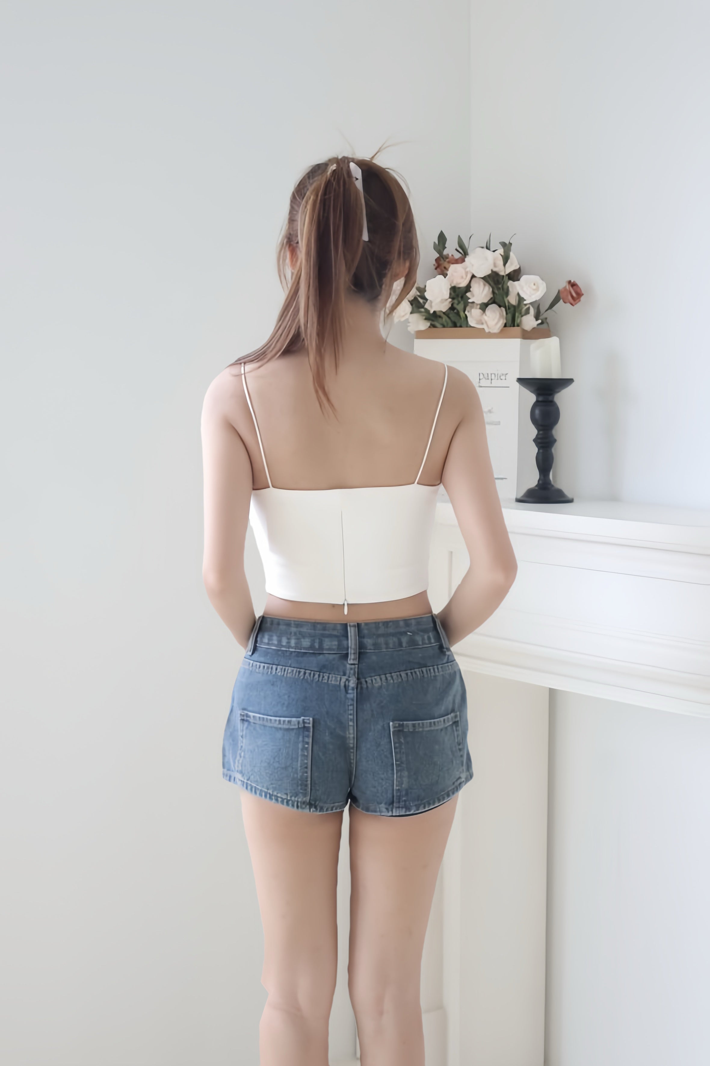 Dark Blue Skort Denim