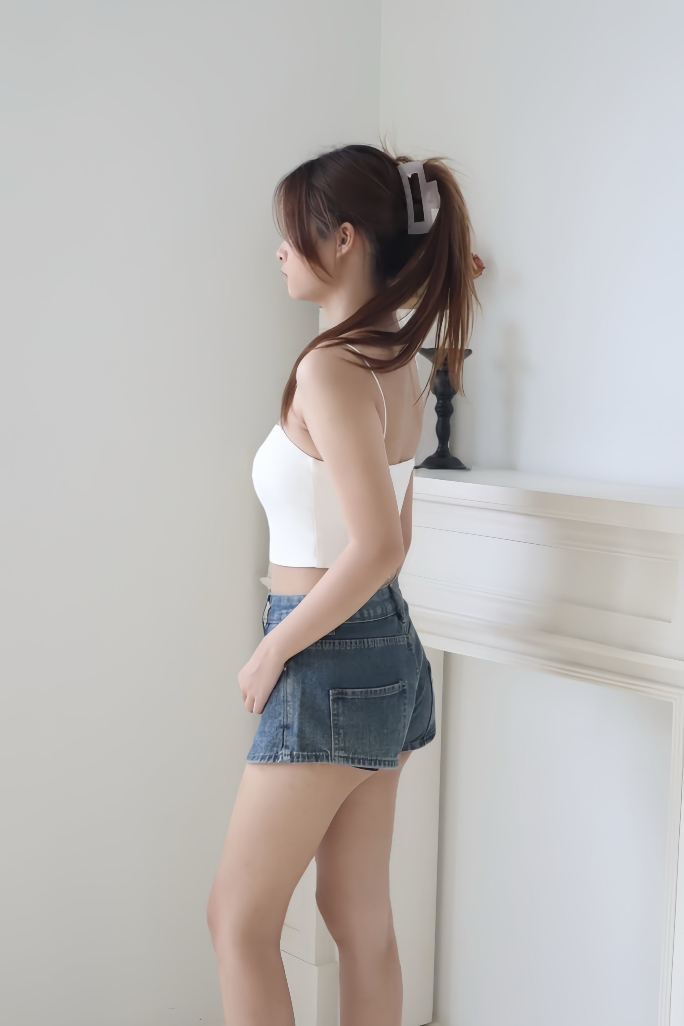 Dark Blue Skort Denim