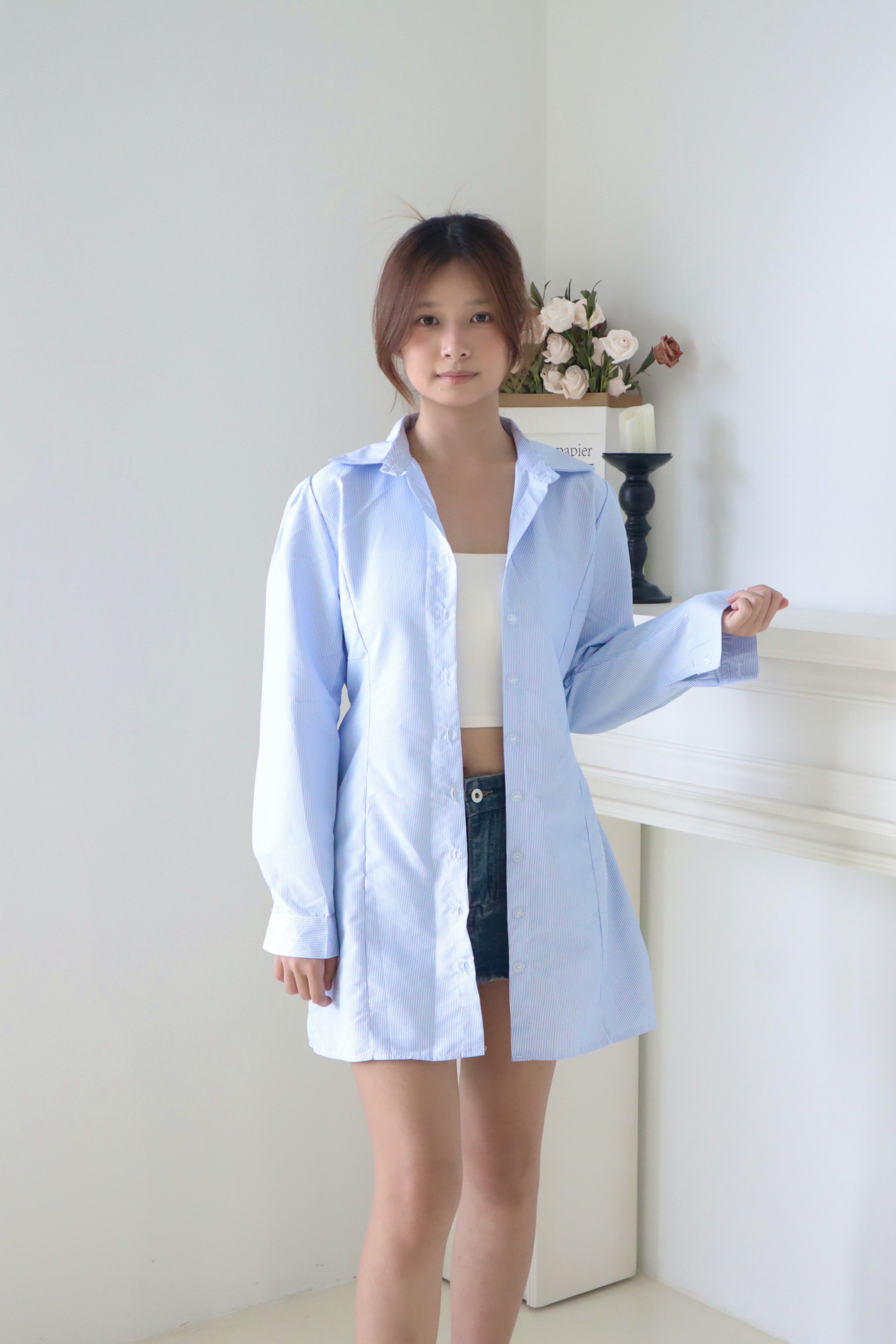 Light Blue Oversized Shirt