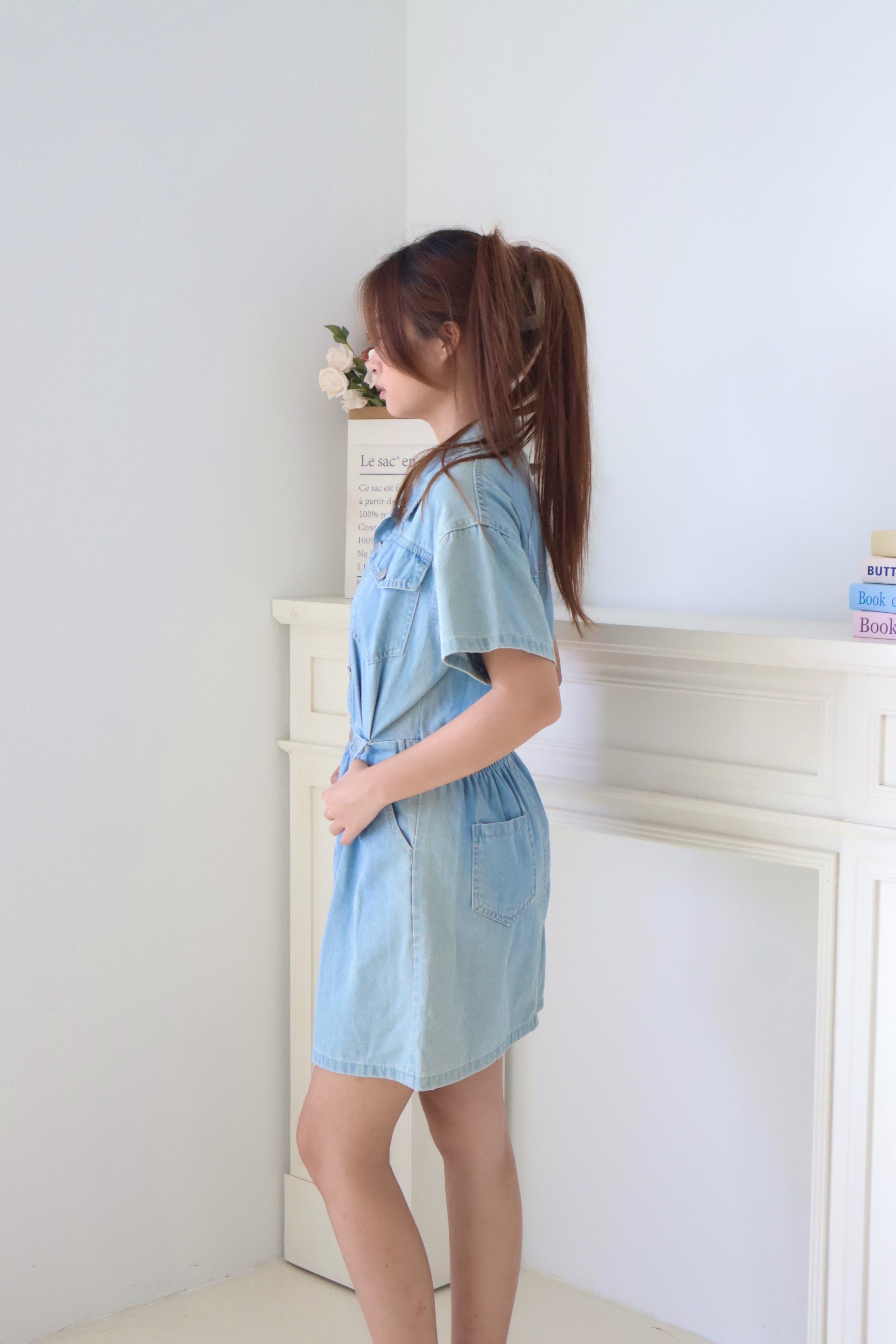 Light Blue Denim Dress