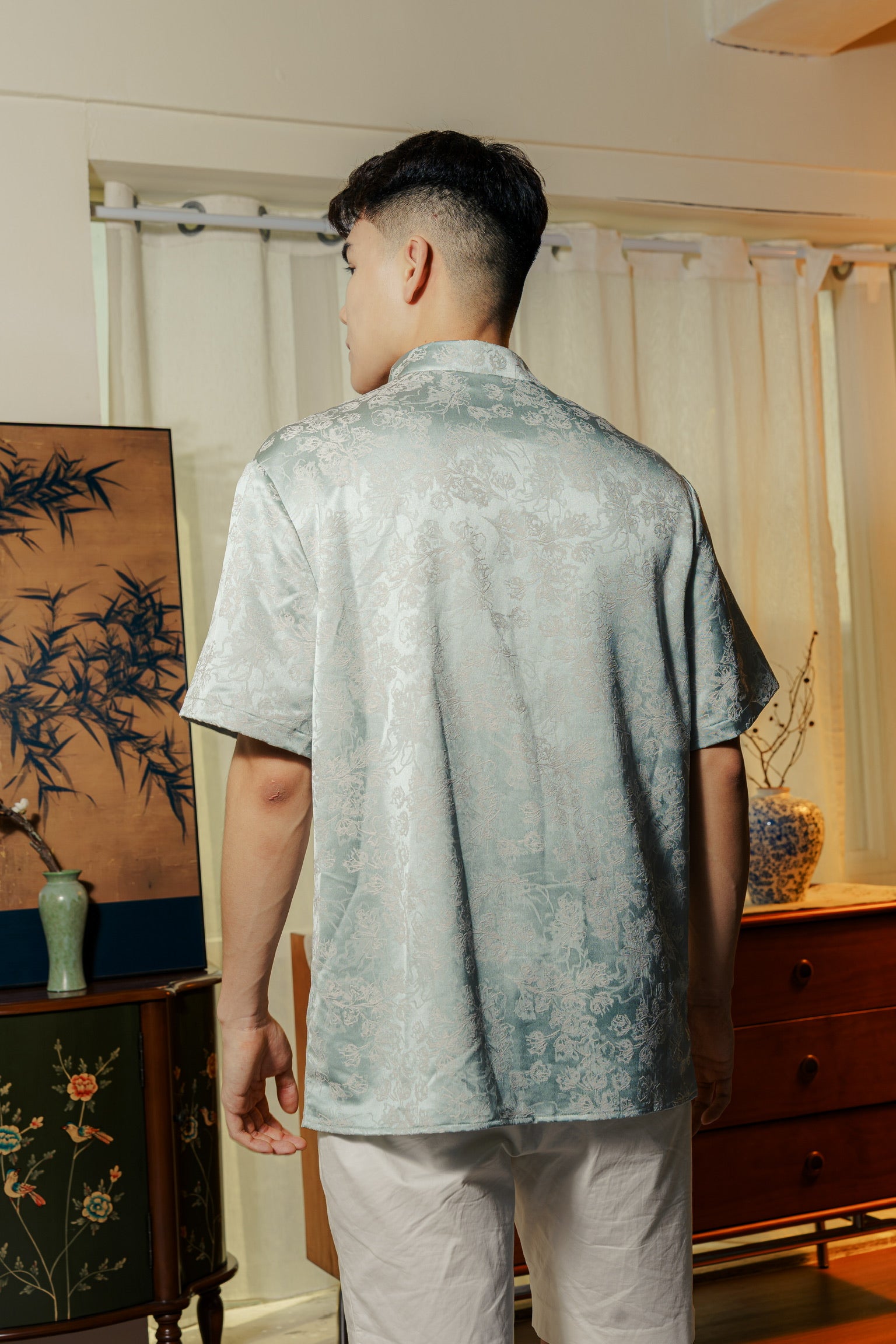 冰清玉洁 Jade Men Samfu (Aqua Green)