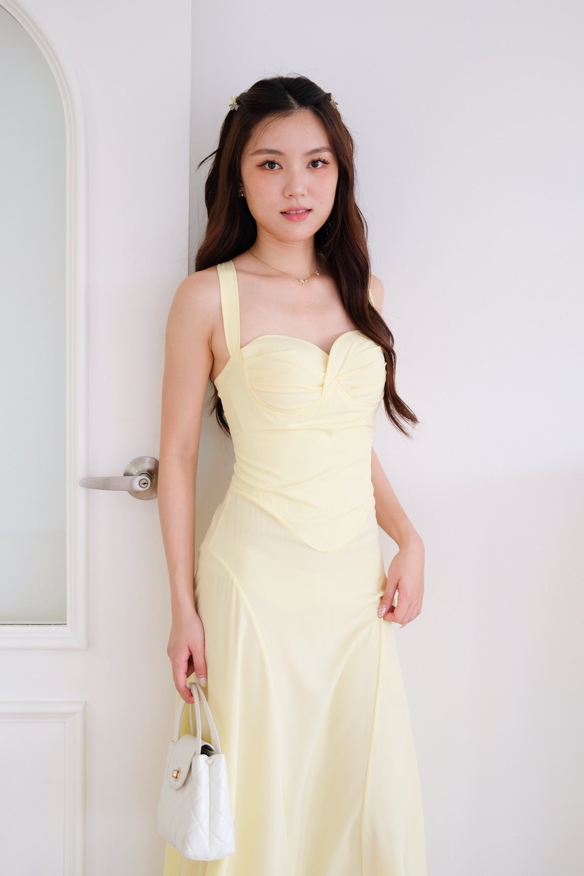 Edelynn Skater Maxi Dress (Sunshine Yellow)