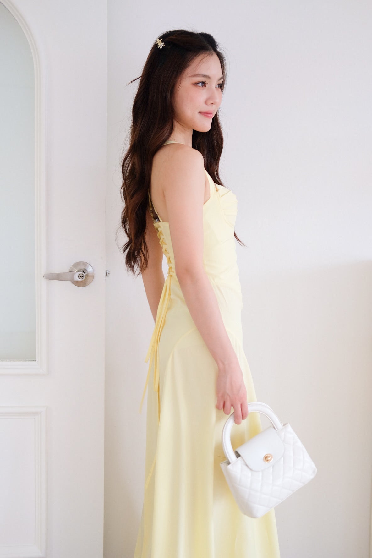Edelynn Skater Maxi Dress (Sunshine Yellow)