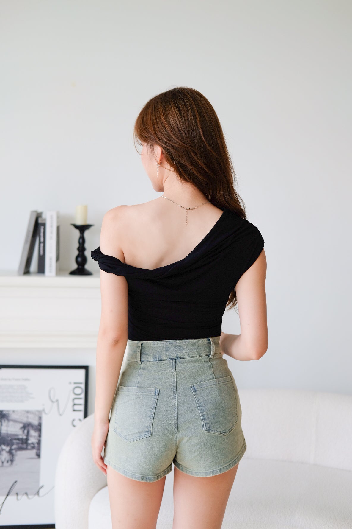 Felice Twist Toga Top (Black)