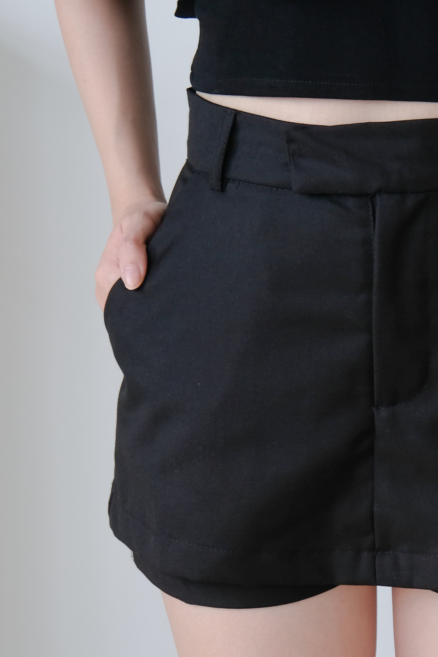 Casey Basic A Line Skort (Black)