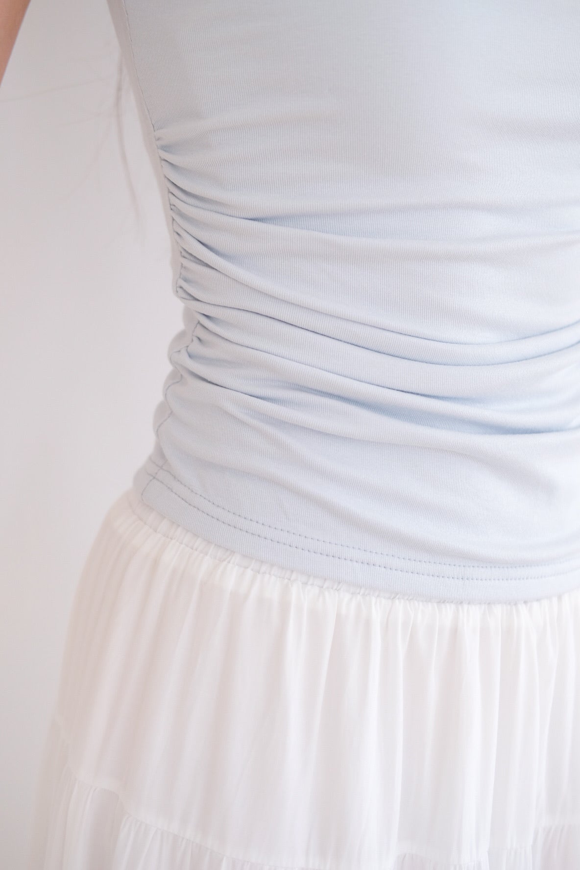 Sabrina Soft Sculpted Top (Light Blue) [ETA 9 Jul]