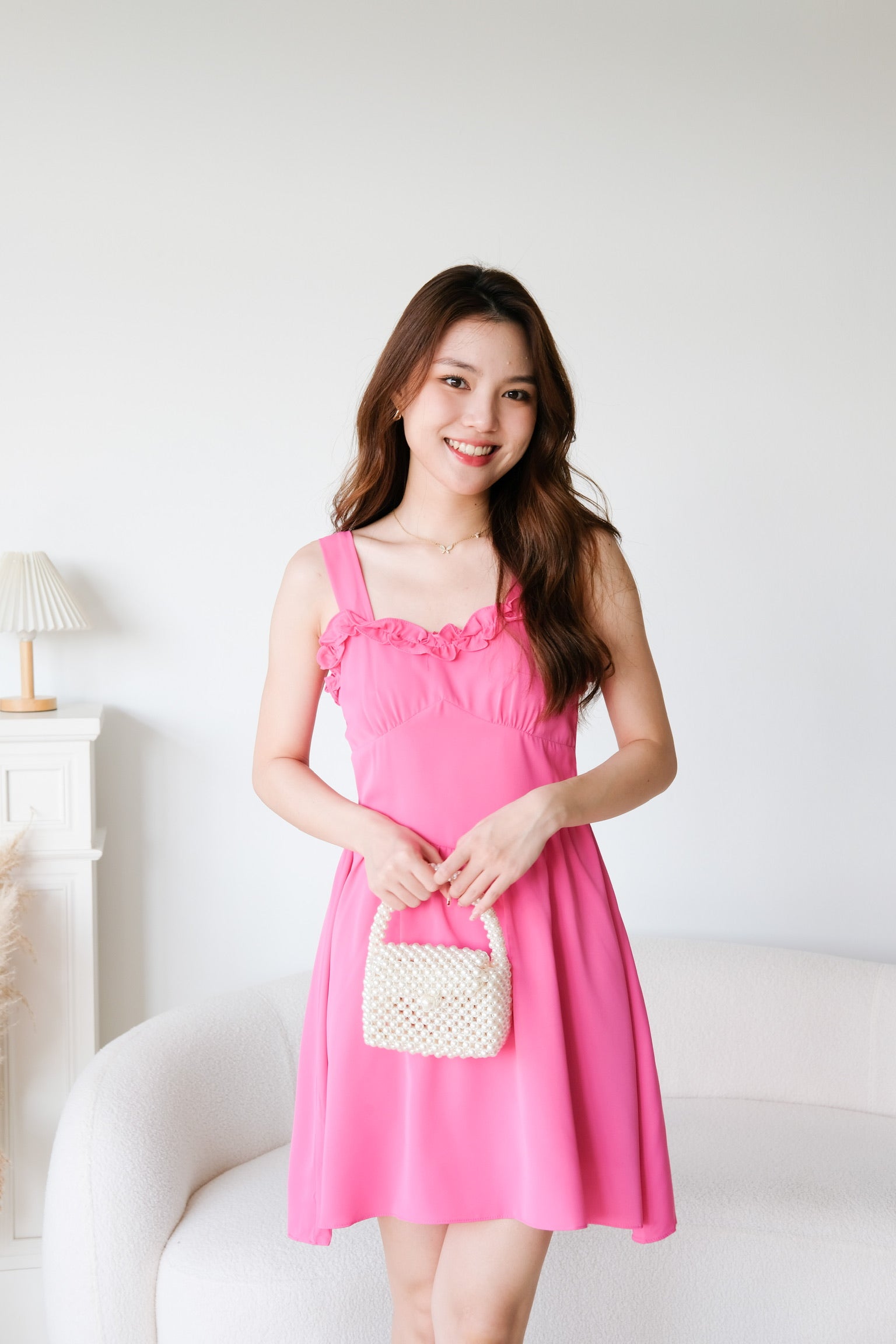 Bella Sweetheart Dress (Hot Pink)