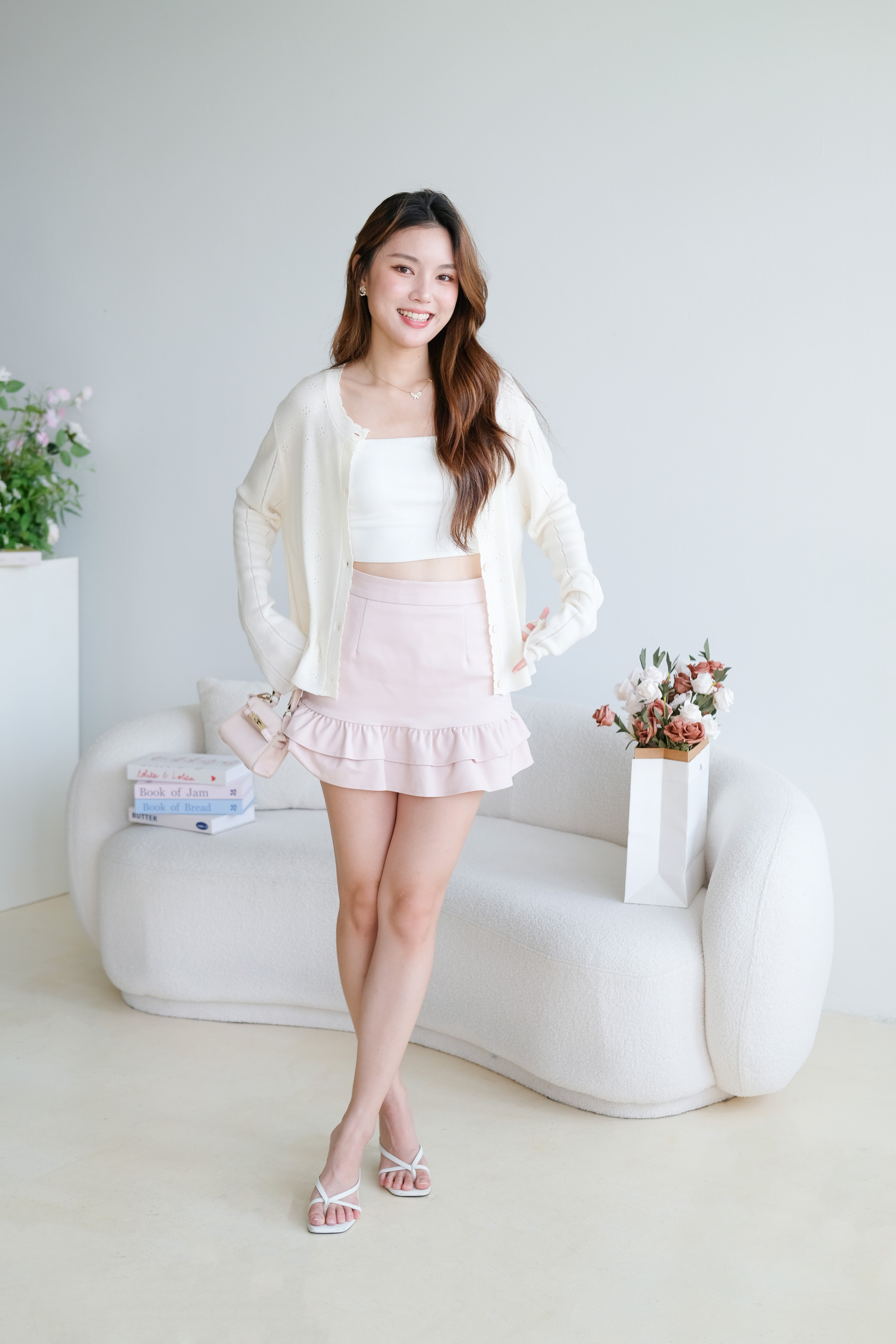 Kasley Light Knit Cardigan (Beige)