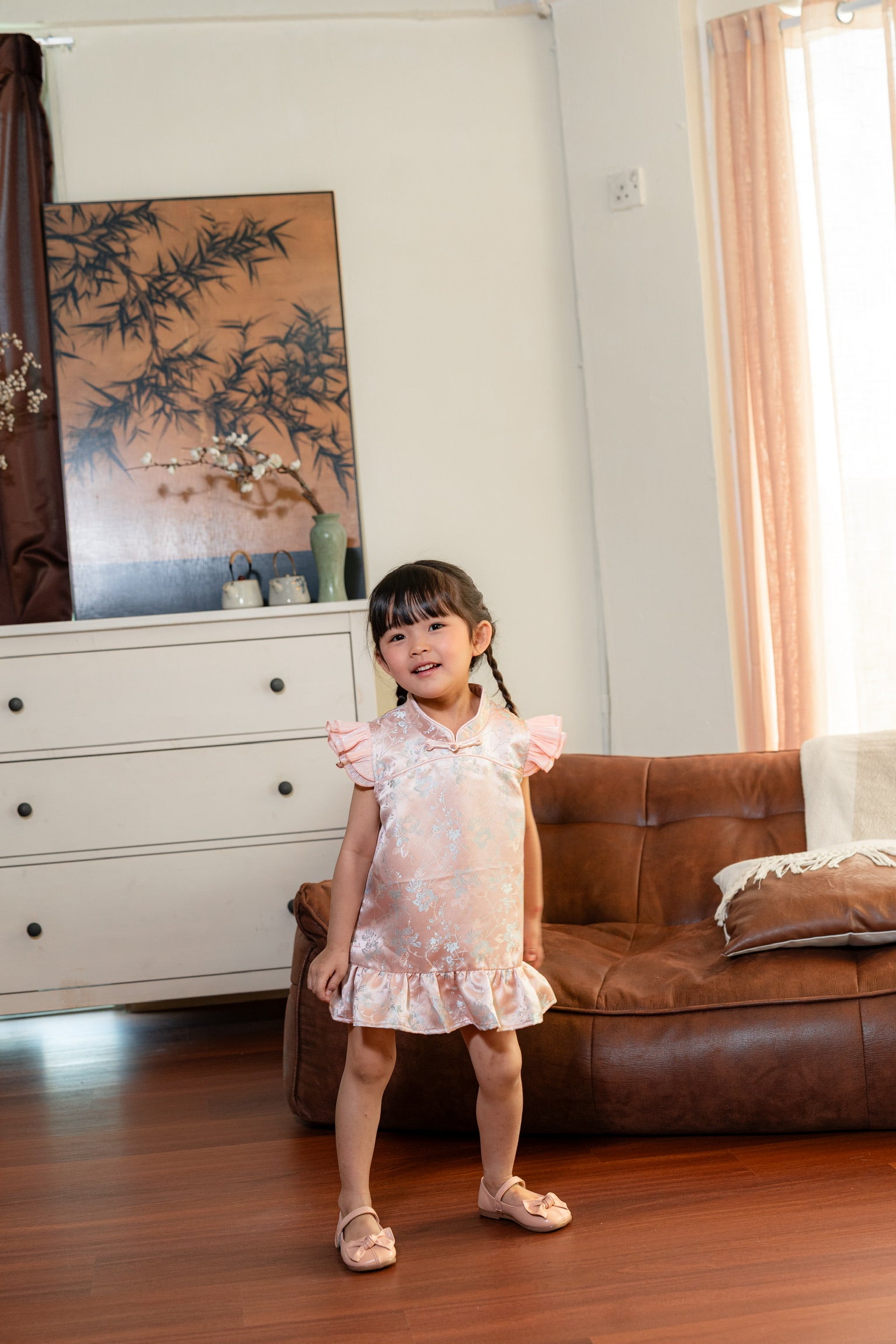 [ETA 15-21 Jan] 花禧团圆 Spring Reunion Girl Cheongsam (Blossom Pink)