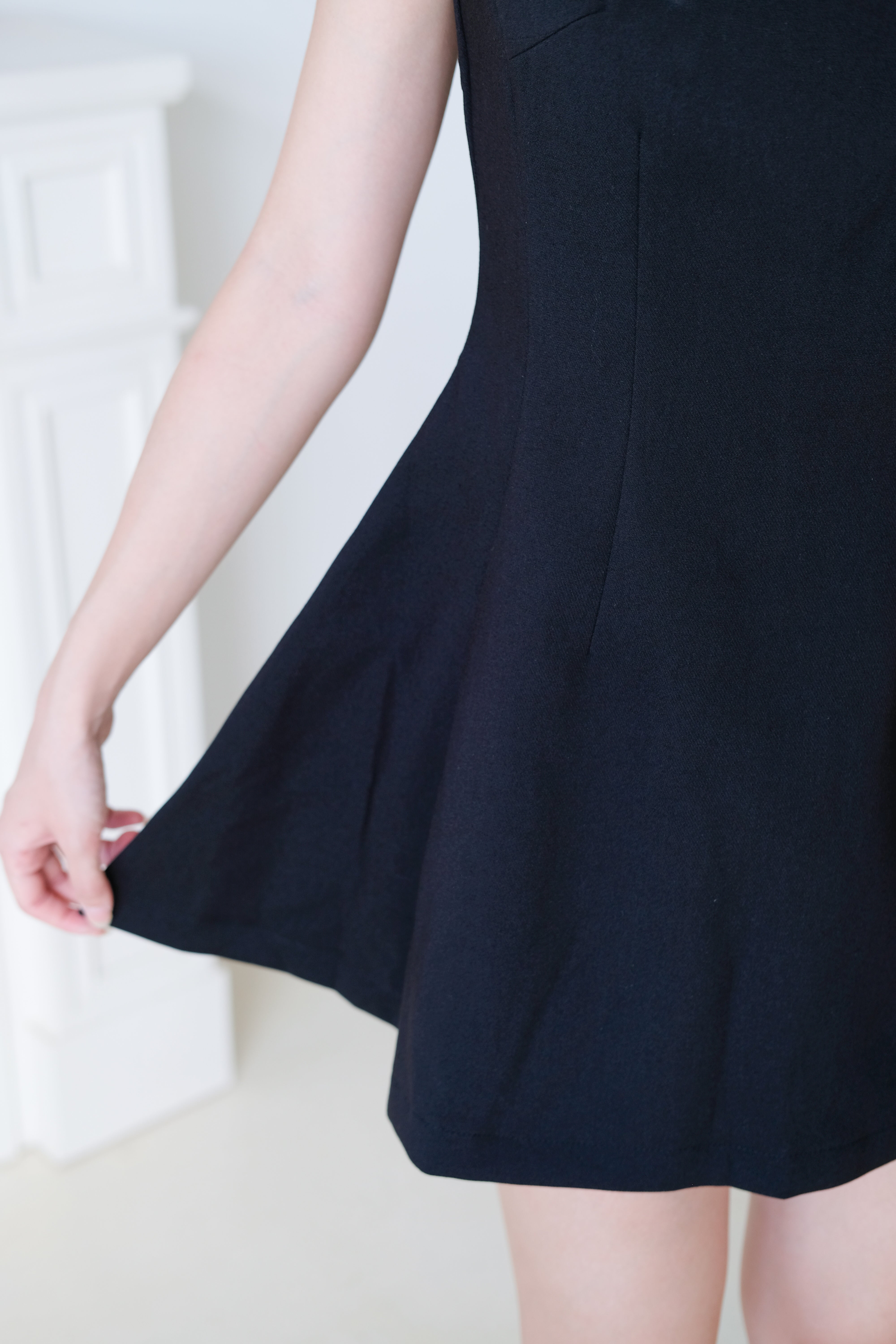 Tasya Skater Dress (Black)