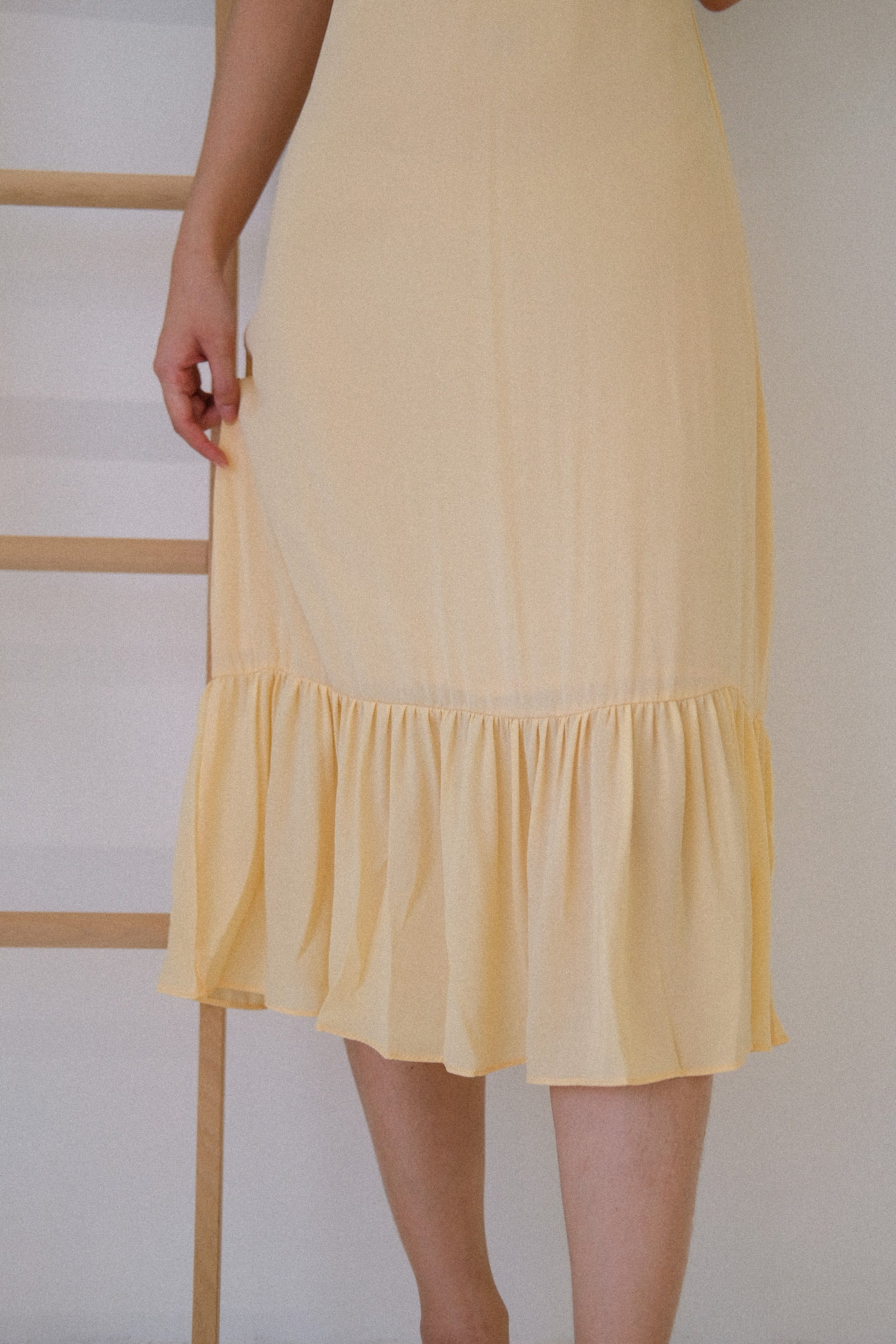 Vivi Ruffle Midaxi Dress (Honey)