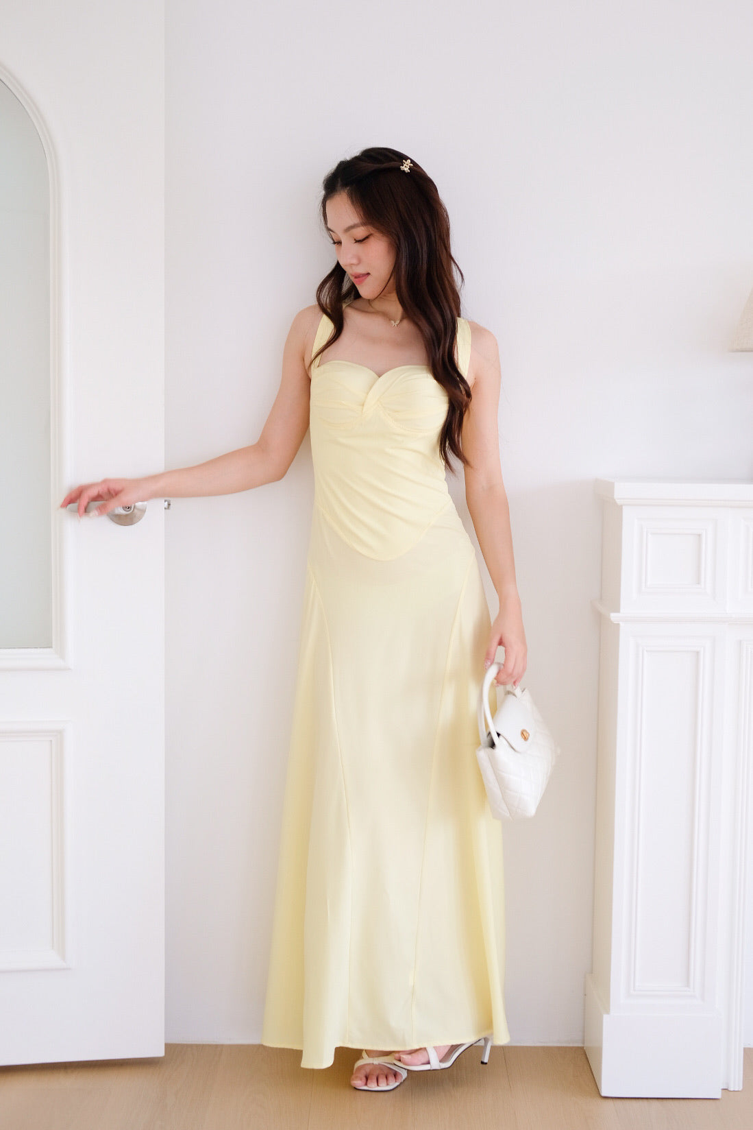 Edelynn Skater Maxi Dress (Sunshine Yellow)