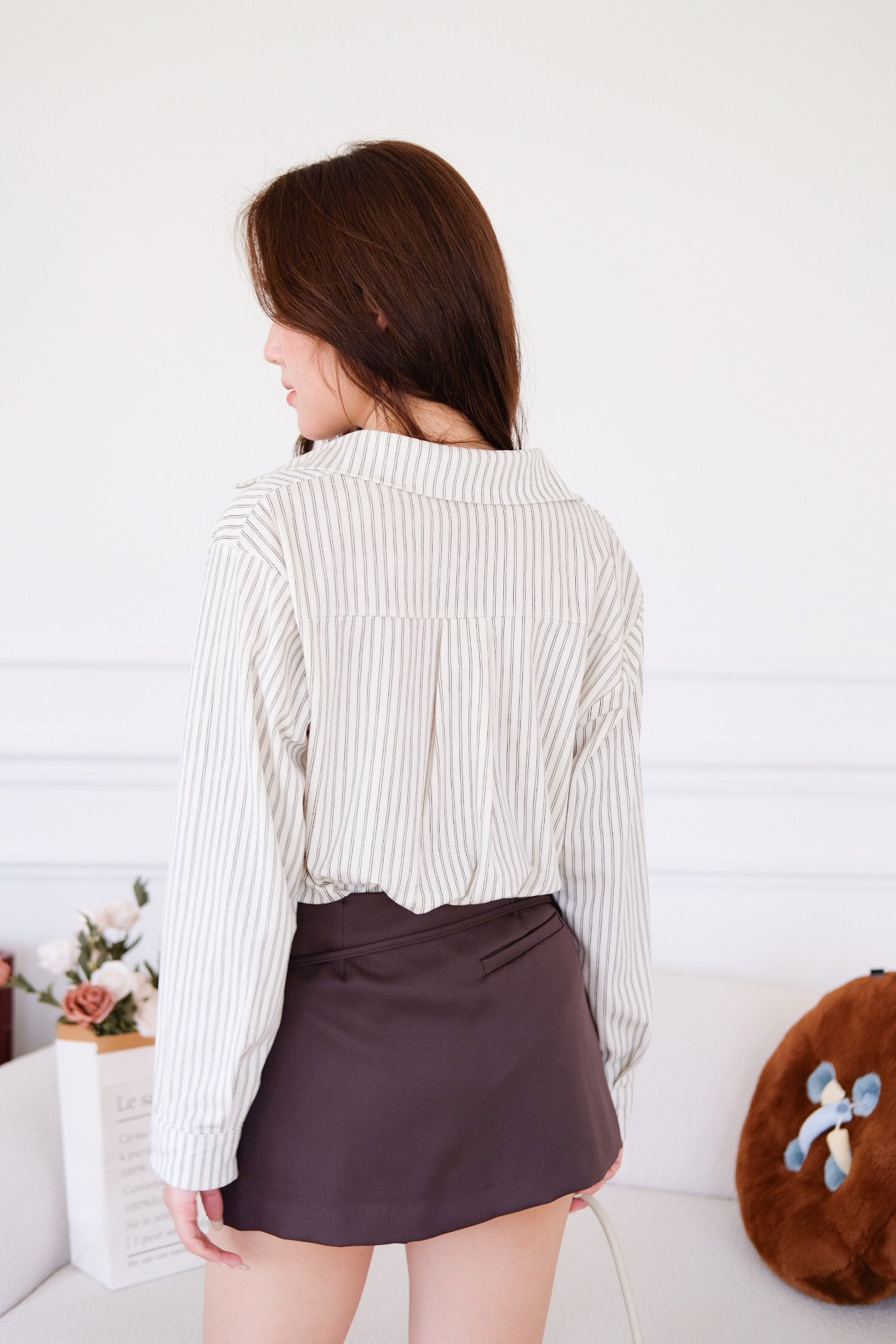 Tasha Mini Belt Skort (Mocha)