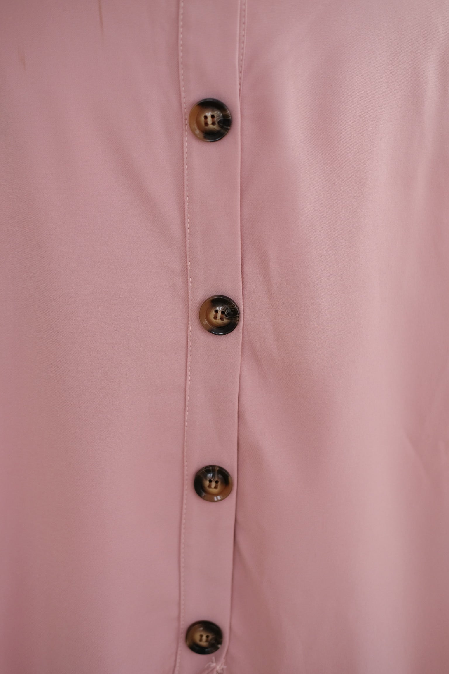 Pink Buttons Ruffle Midi Skirt