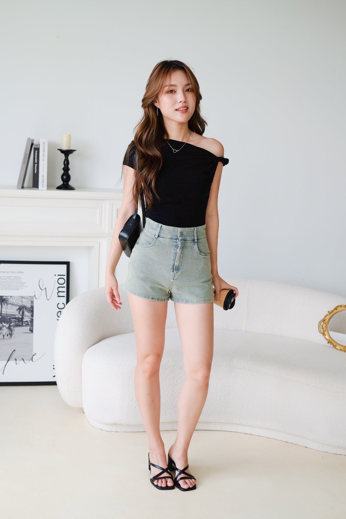 Felice Twist Toga Top (Black)