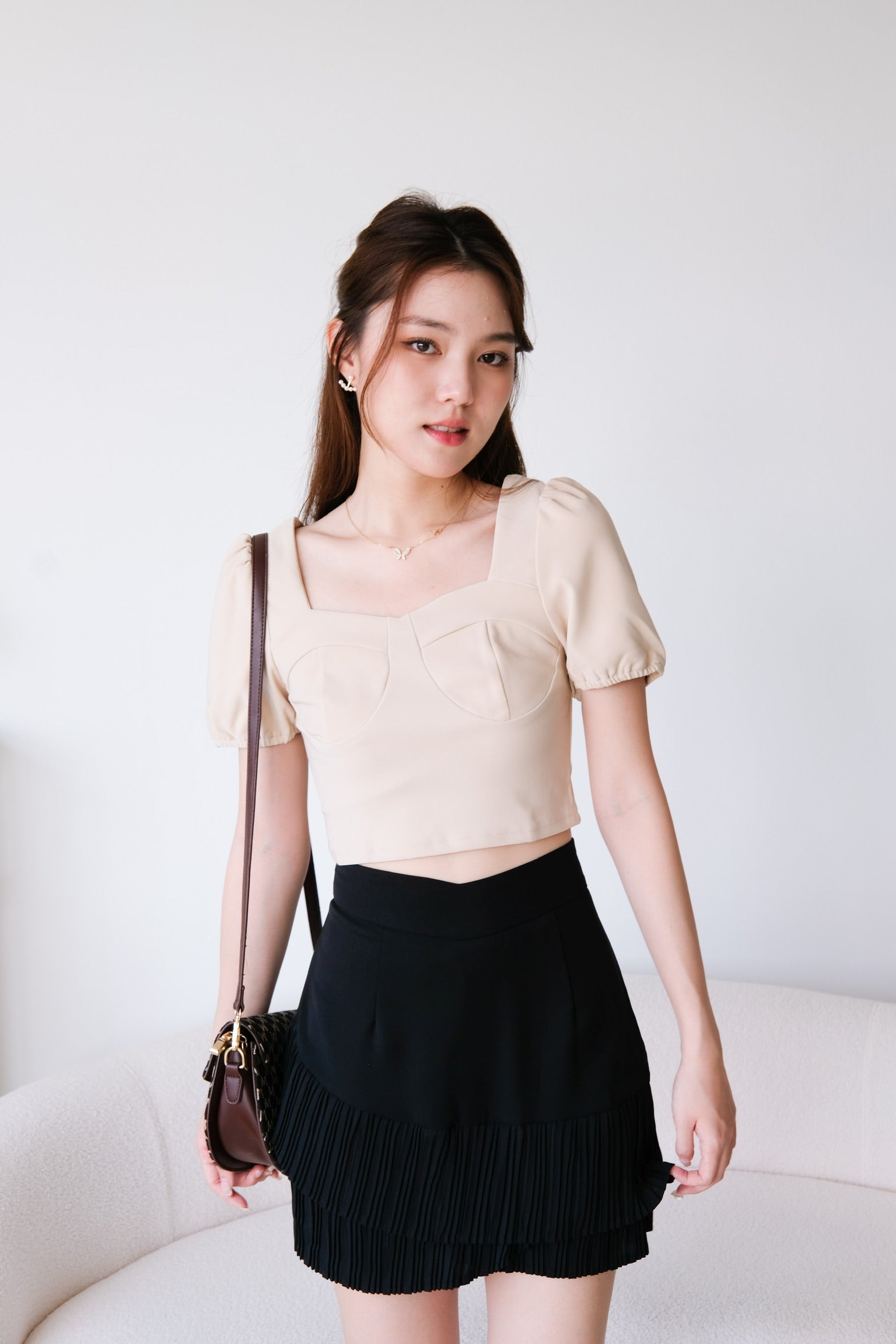 Vince Puffy Crop (Beige)