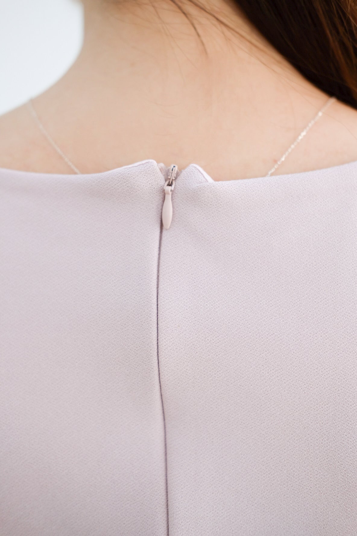 Light Purple Ruched Slim Fit Midi Dress