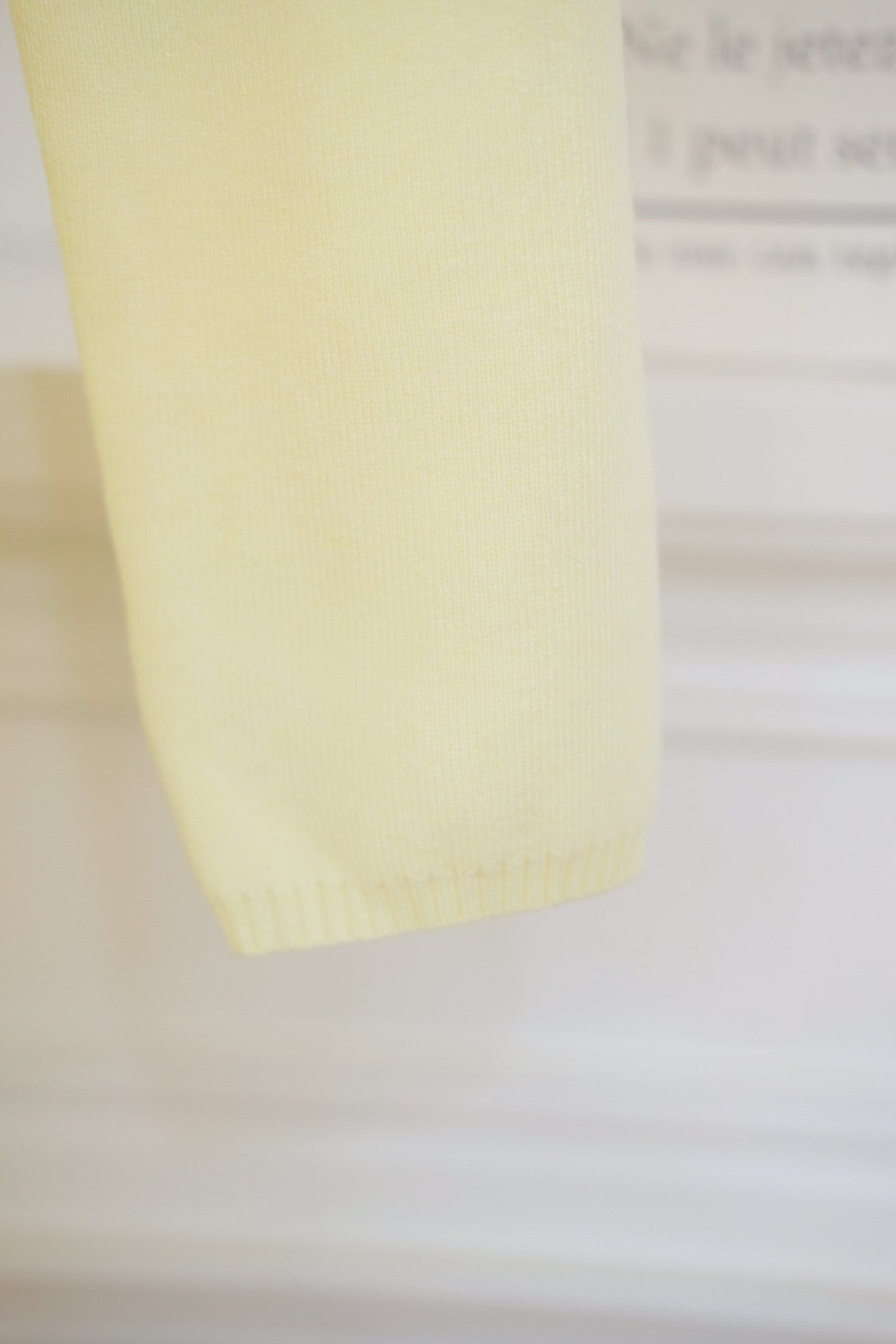 Yellow Ruffle Ribbon Knit Set