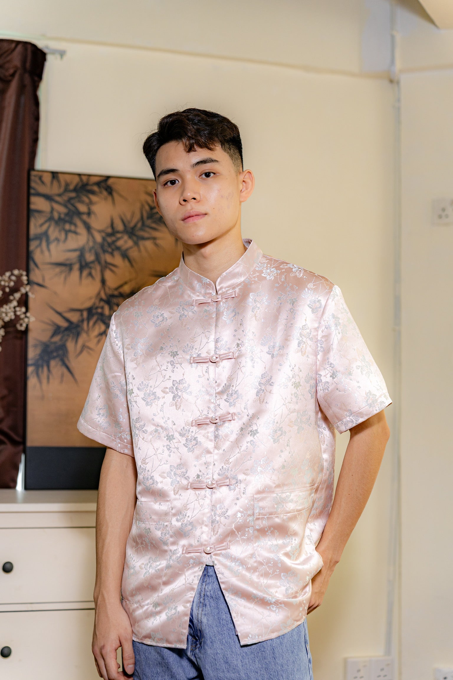 [ETA 15-21 Jan] 花禧团圆 Spring Reunion Oriental Men Samfu (Blossom Pink)