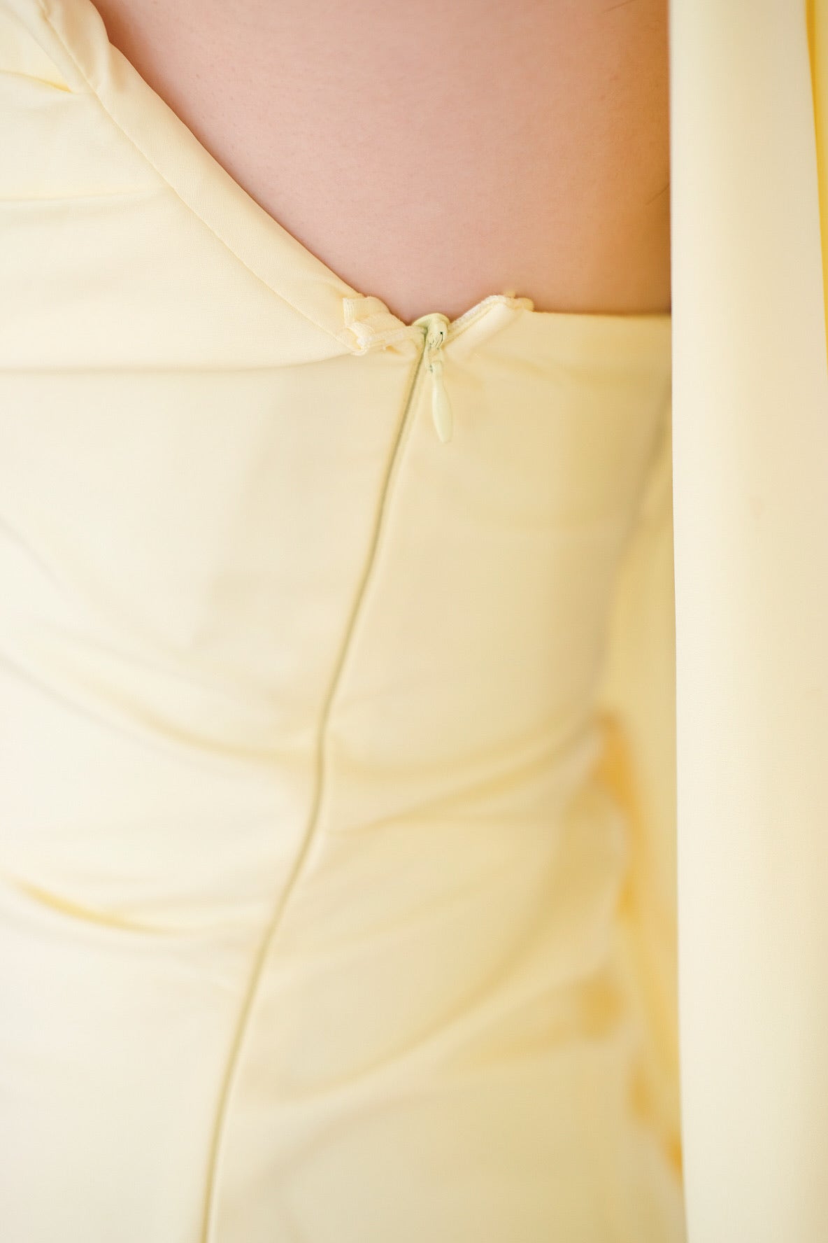 Kellie Asymmetrical Tube Maxi Dress (Sunshine Yellow)