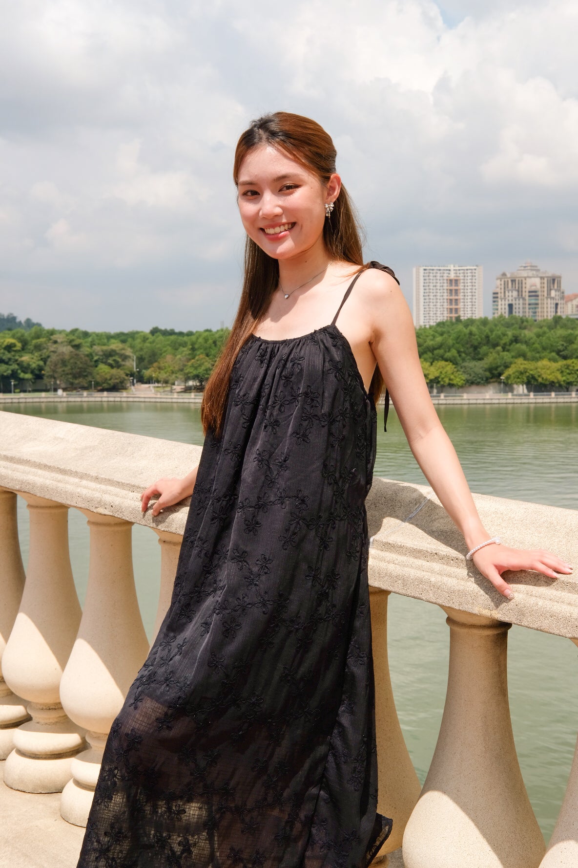 May Vacay Loose Fit Maxi Dress (Black)
