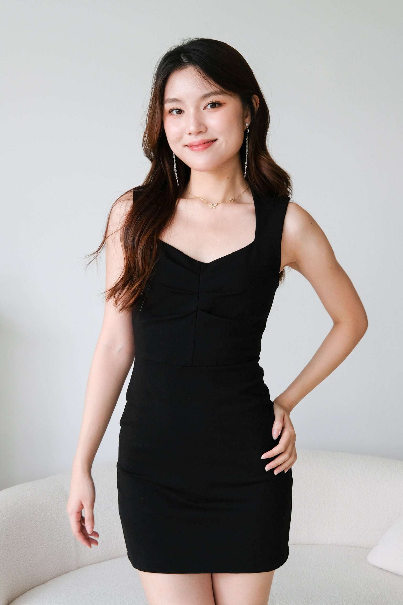 Yannis Sweetheart Dress (Black)