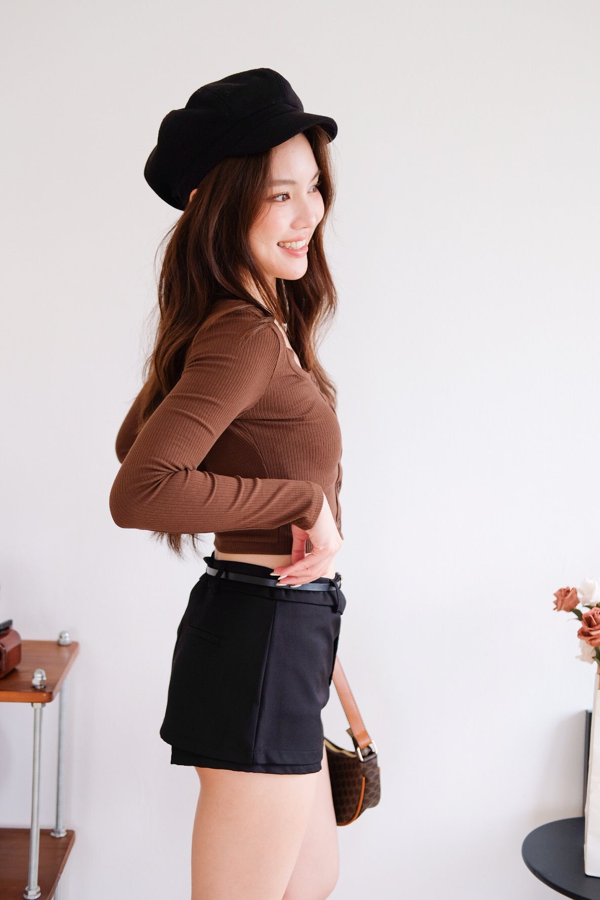 Contour Belted Skort (Black)