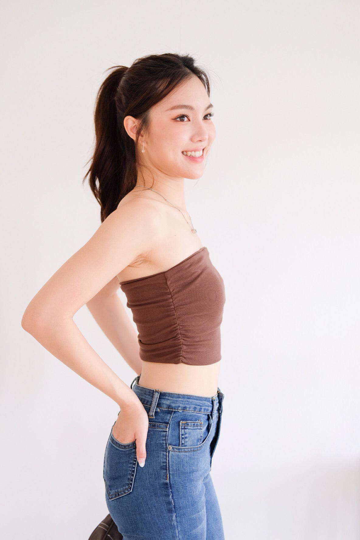 Obsession Tube Crop Top (Mocha)  [ETA 9 Jul]
