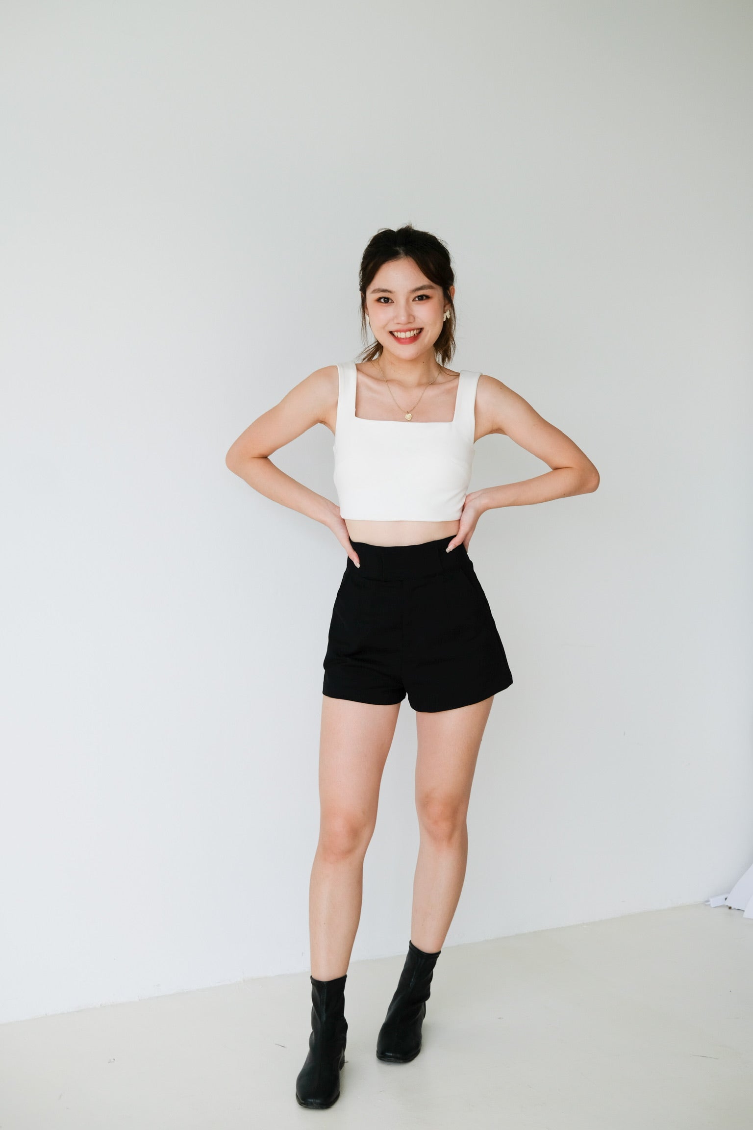 Classic Padded Cami Top (White)