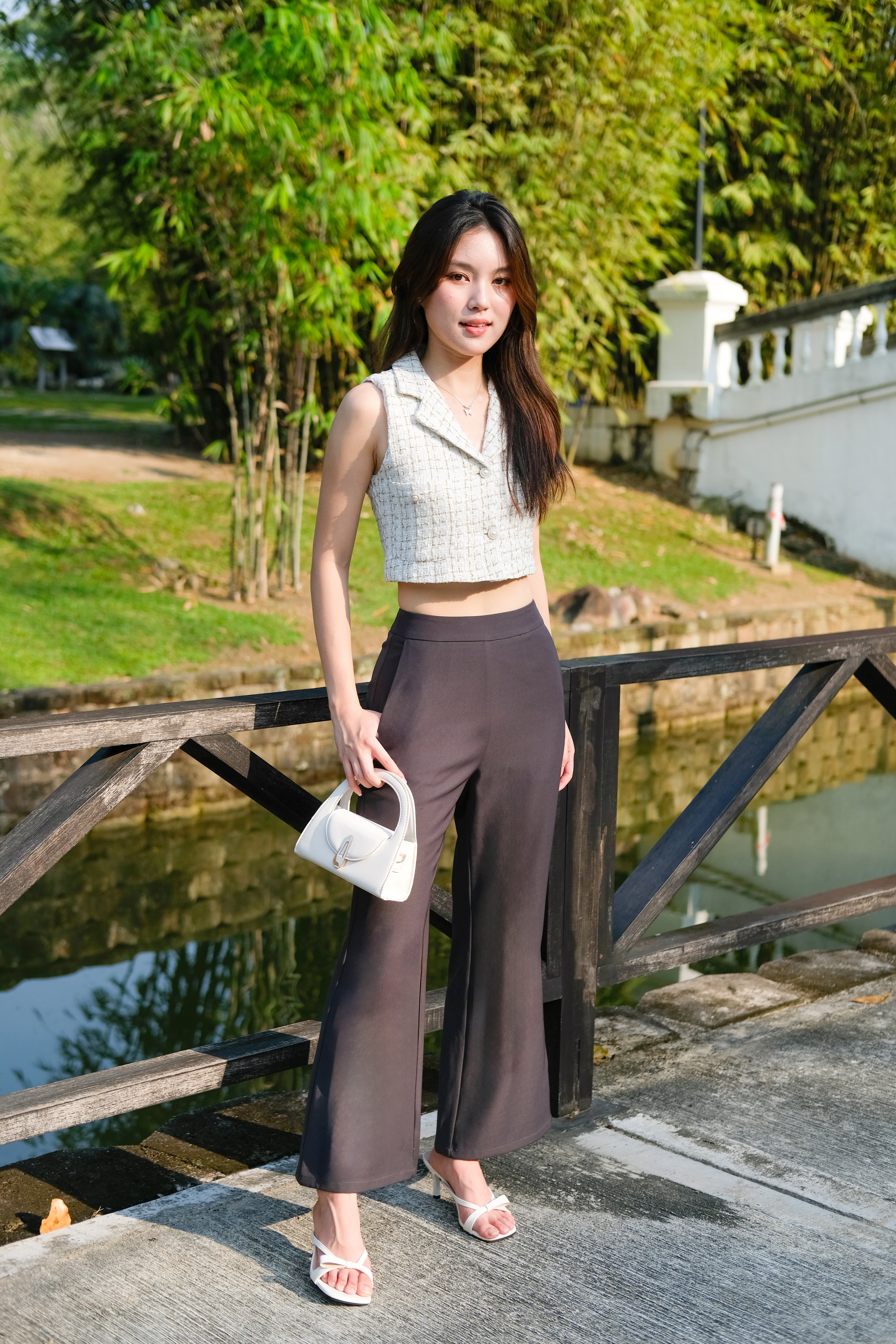 On The Go Flare Pants (Steel Grey)