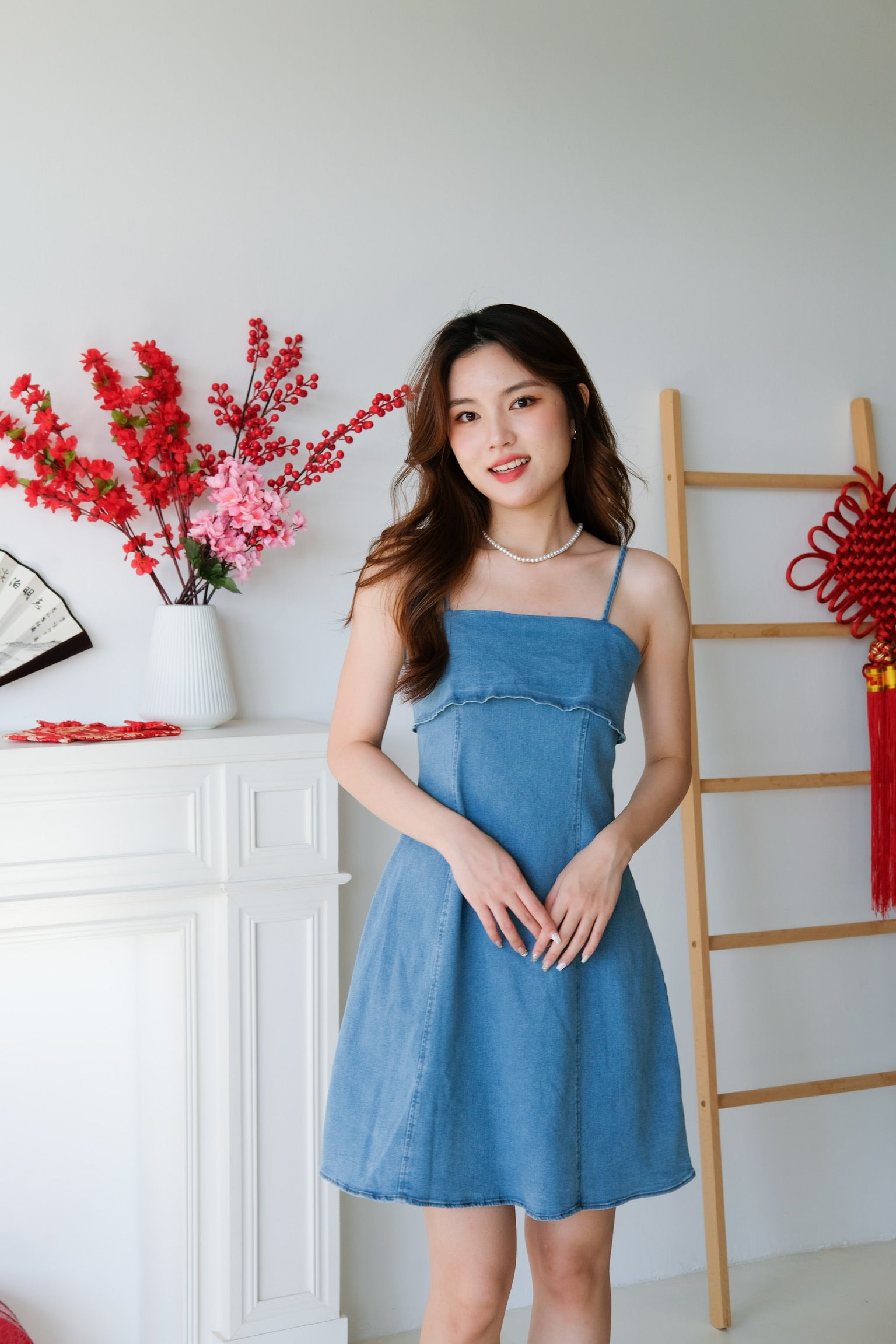 Jay Denim Dress (Light Blue)