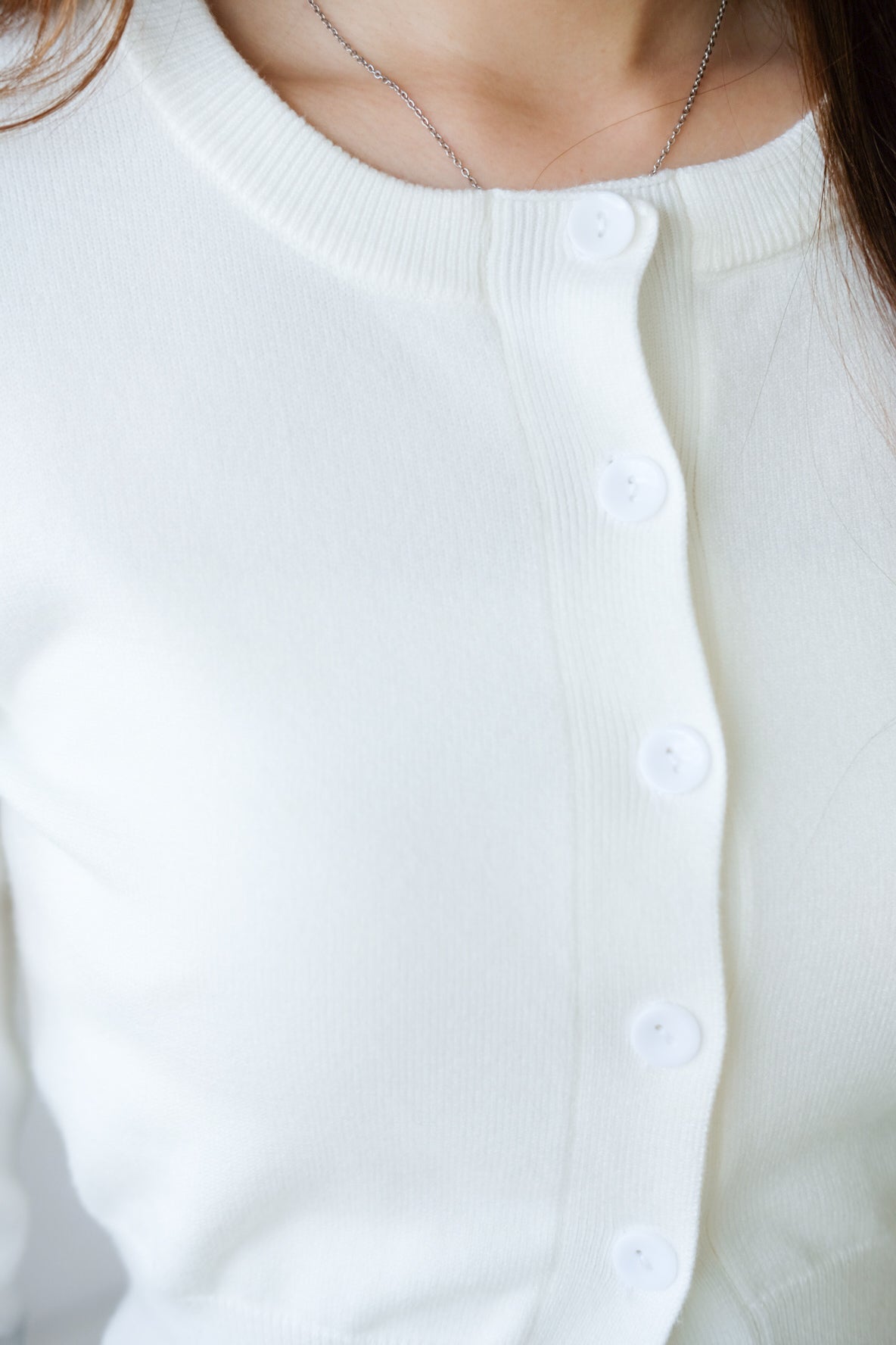 Dream Soft Cotton Cardigan (White)