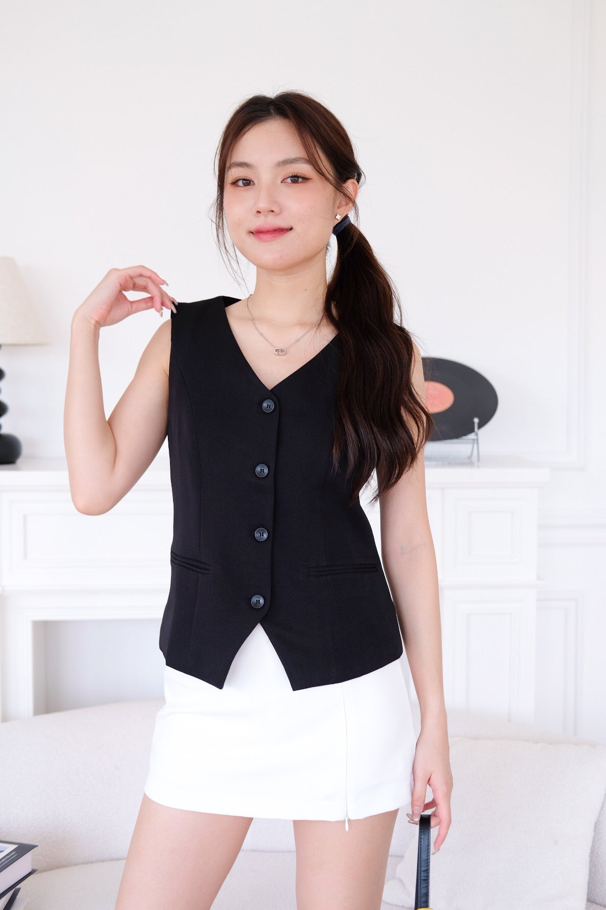 Atlas Work Vest Top (Black)