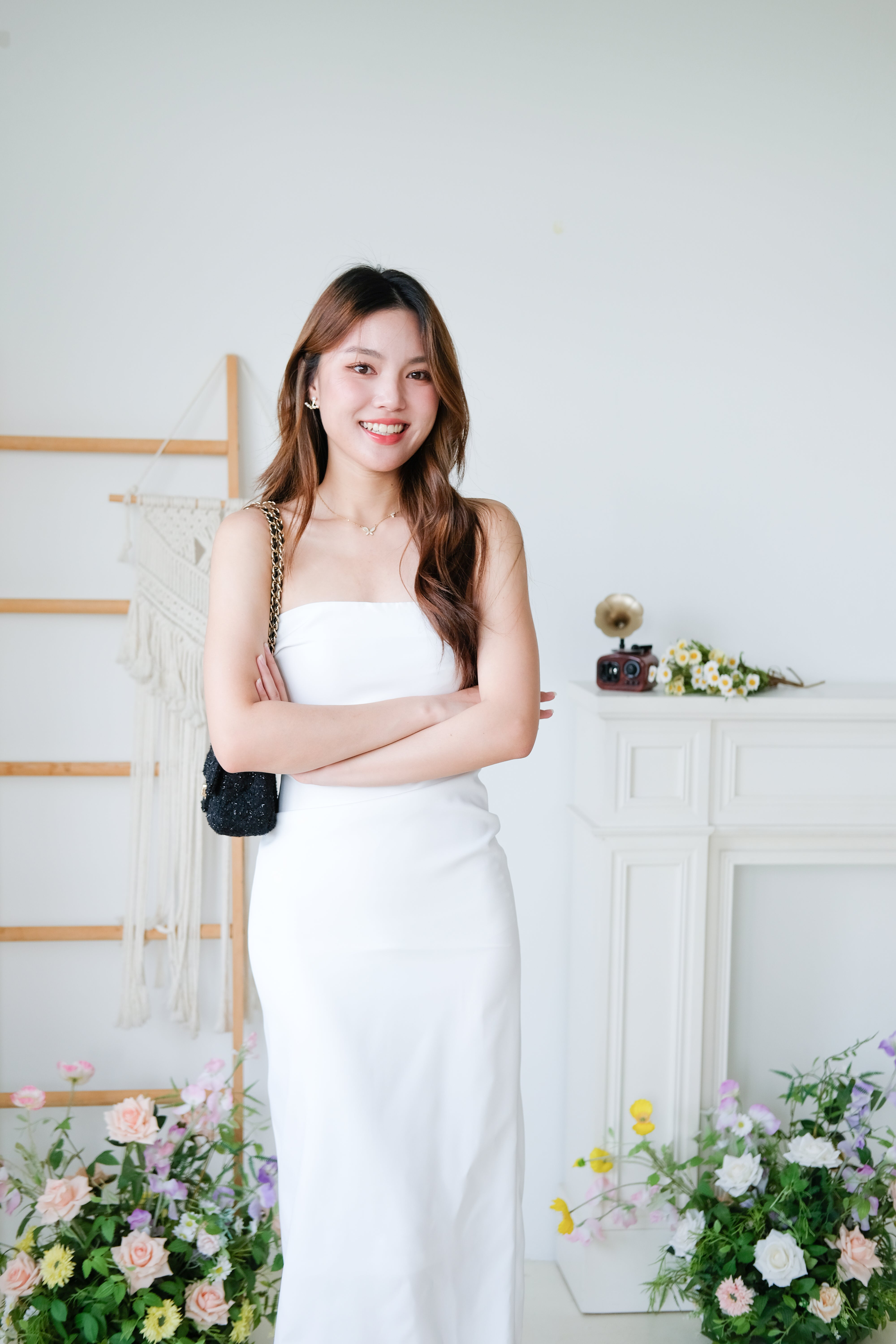 Whitney Tube Maxi Dress (White)