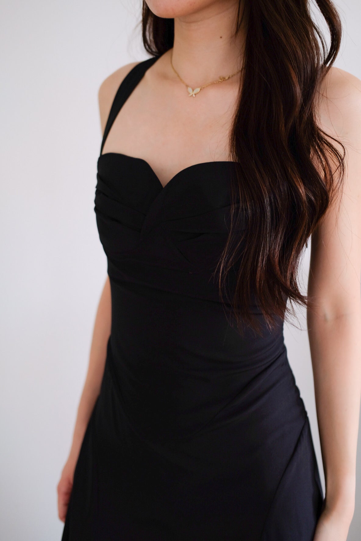 Edelynn Skater Maxi Dress (Black)