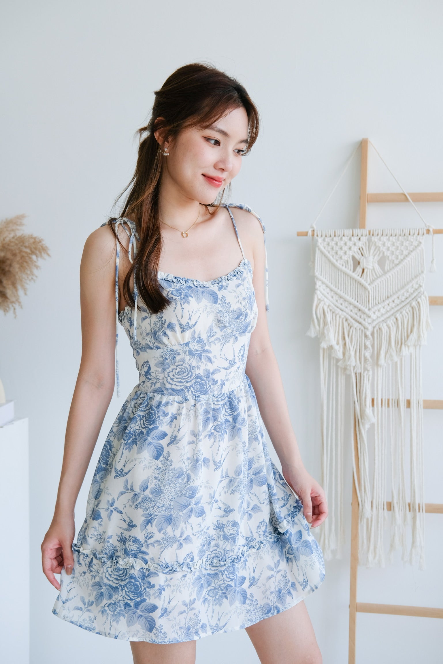 Vezel Flare Dress (Porcelain Blue)