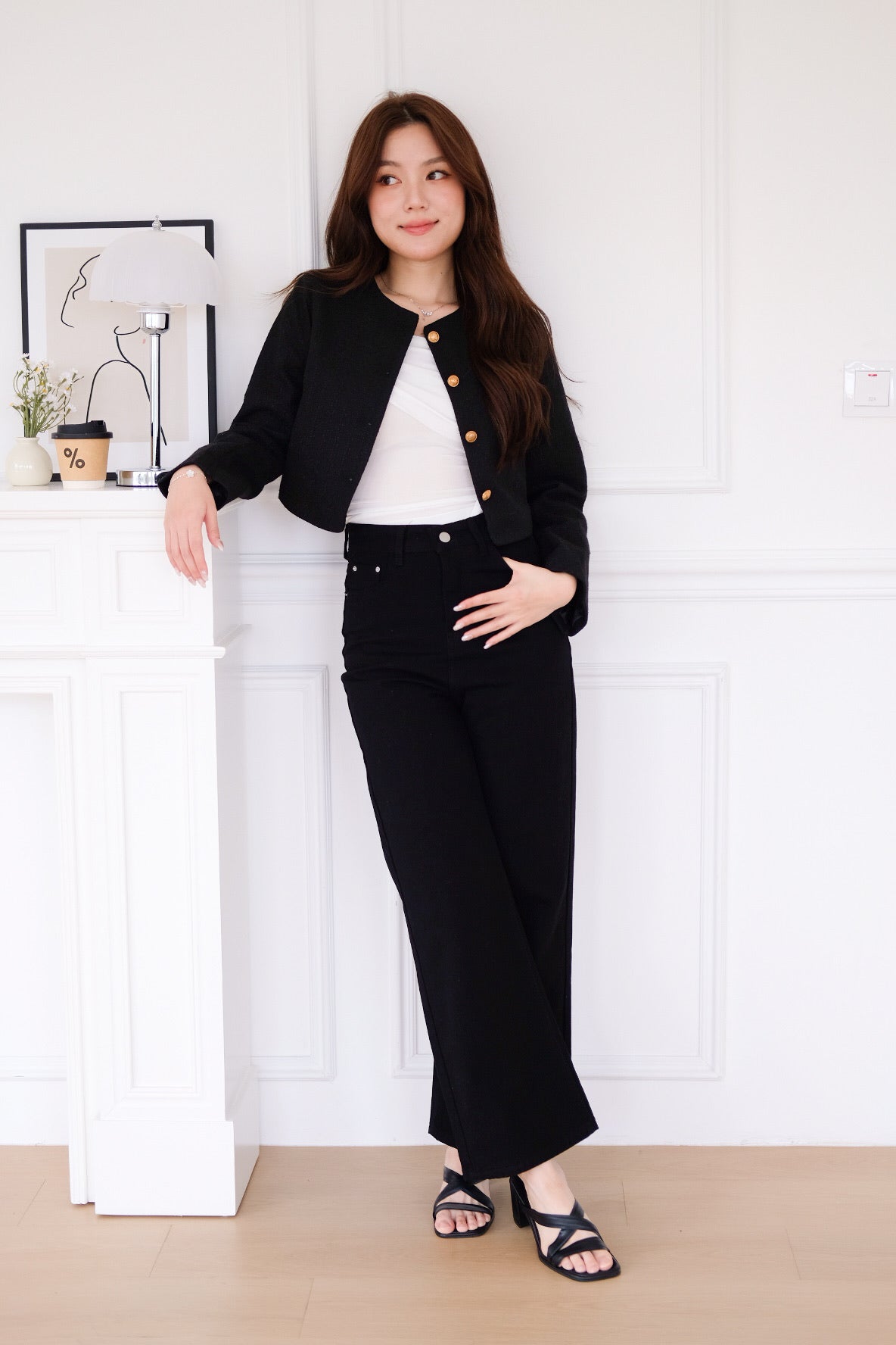 Matin Denim Straight Jeans (Black)