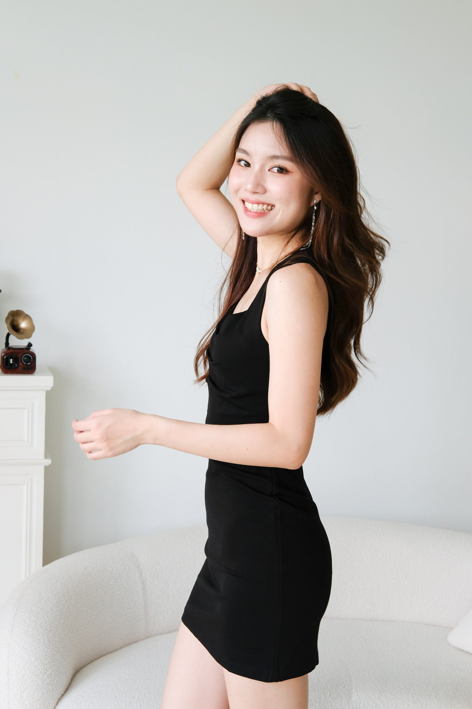 Yannis Sweetheart Dress (Black)